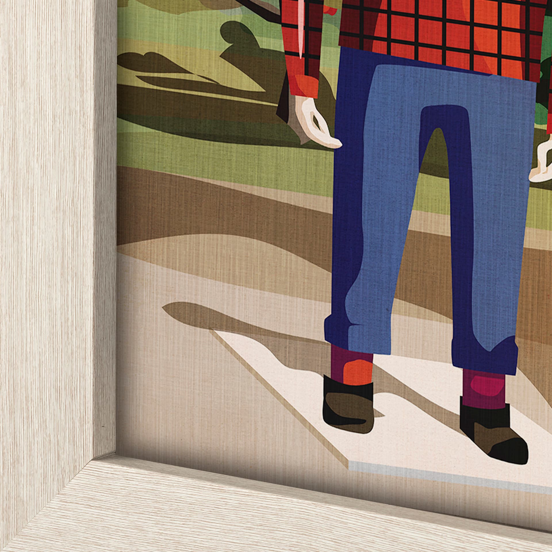 Minnesota Go USA (L) by Mercana Studio a Hand Embellished Decograph Framed Art Print — product photograph