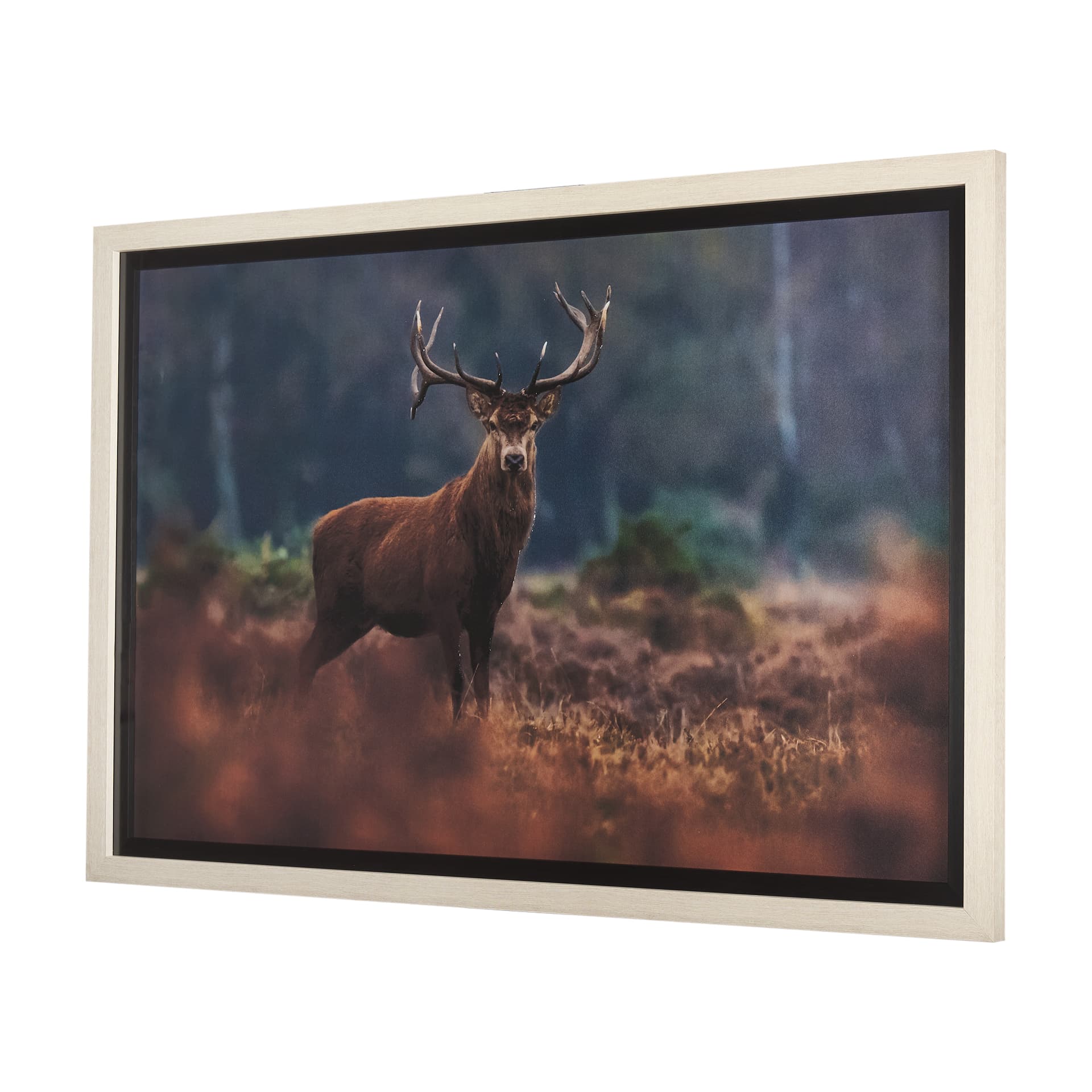 Glorious Stag by Mercana Studio a Hand Embellished Textured Framed Photo Art Print Matted under Glas — product photograph