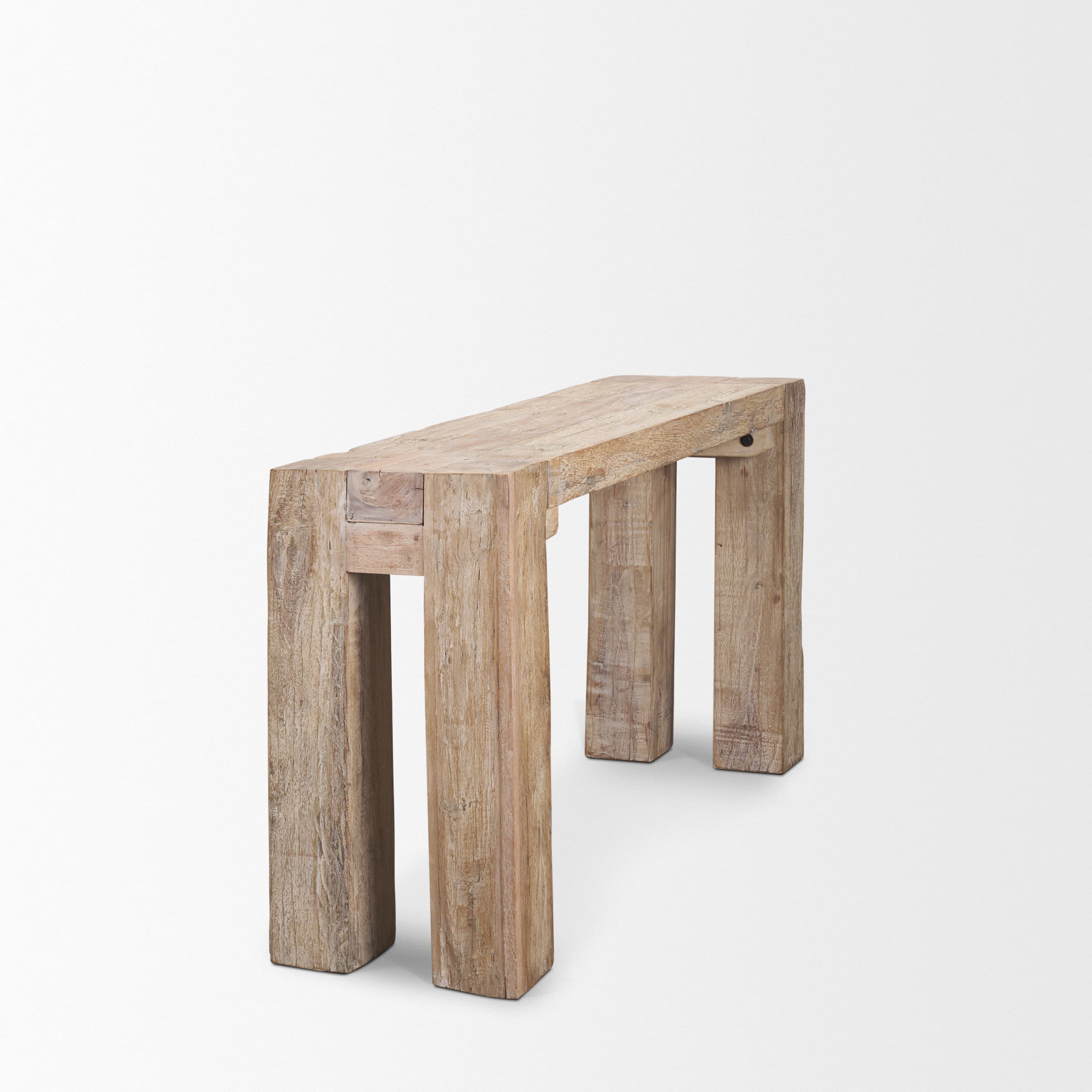 McArthur Whitewash Reclaimed Wood Console Table — product photograph