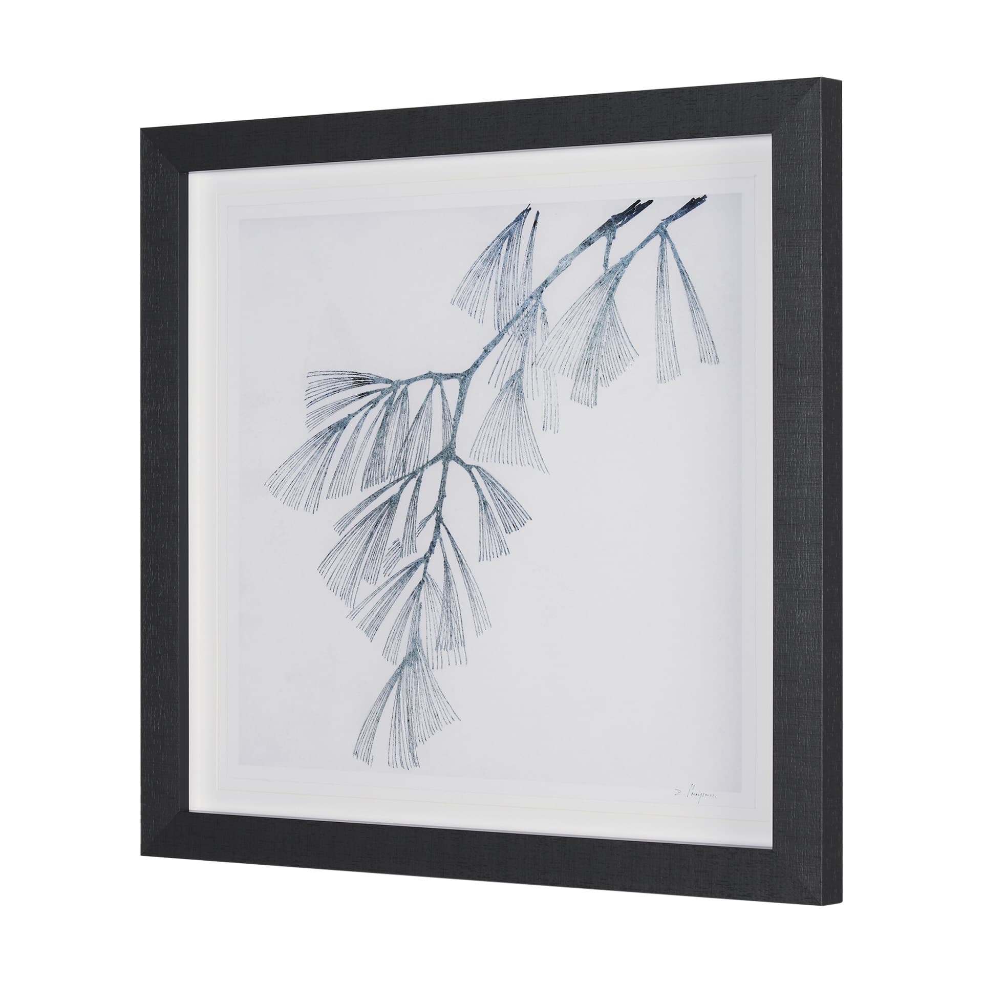 Evergreen Branches II by Mercana Studio a Hand Embellished Framed Art Print Matted under Glass — product photograph