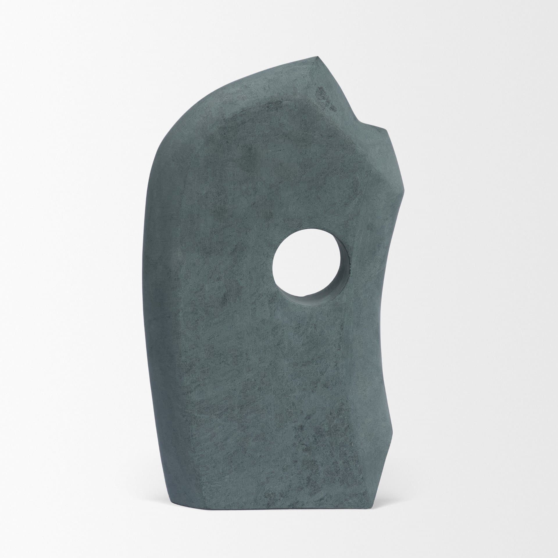 Carico Sculptural Gray Marble Decorative Object — product photograph