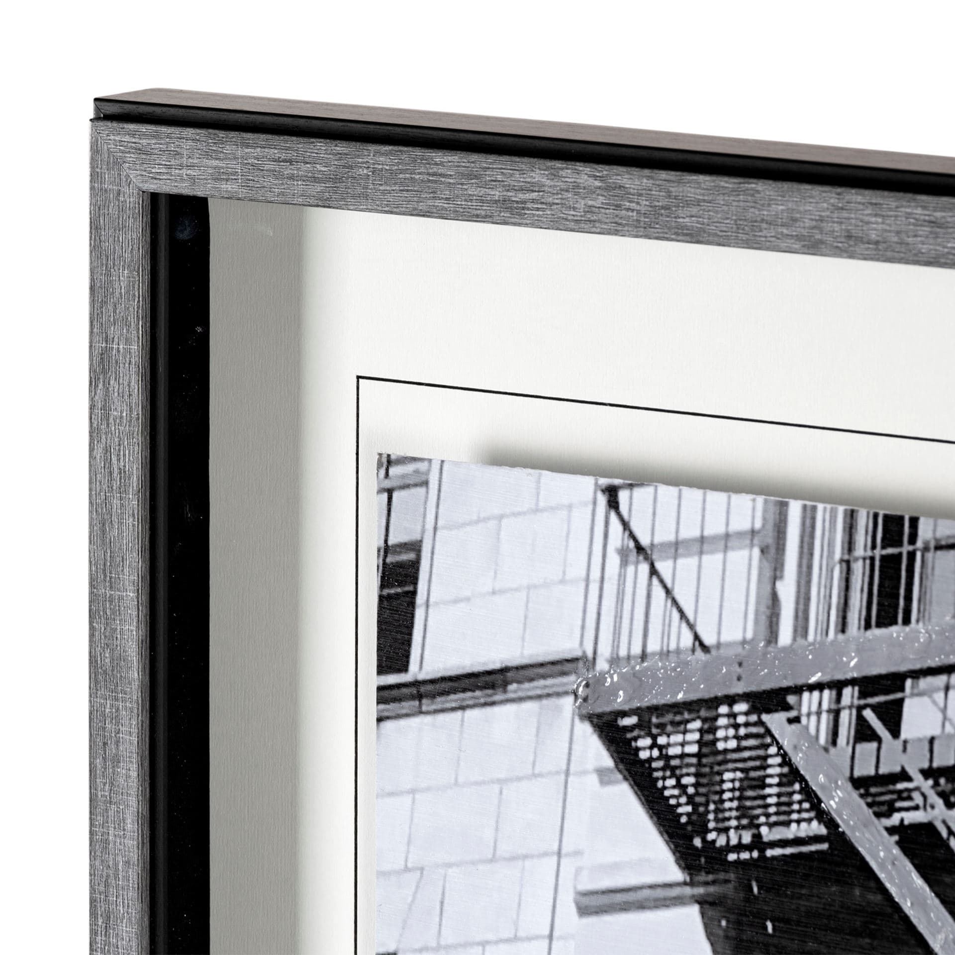 New York Fire Escape by Susan Vizary Photoy Hand Embelished Framed Photo Art Print Matted under Glas — product photograph