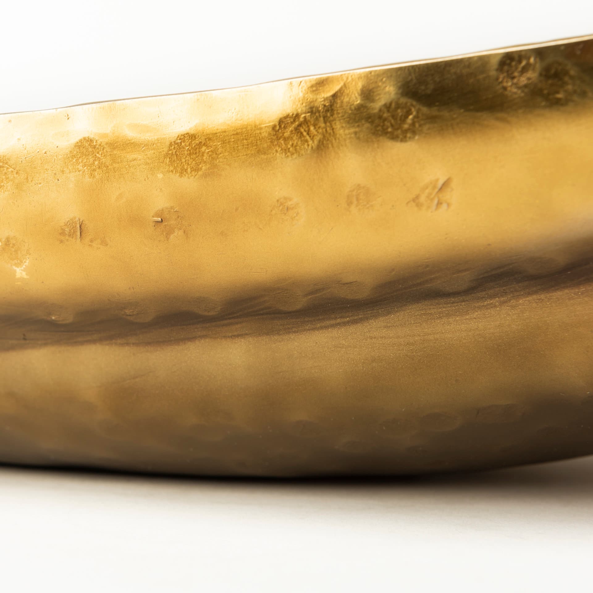 Karmen (Set of 2) Gold Hammered Oversized Bowls — product photograph