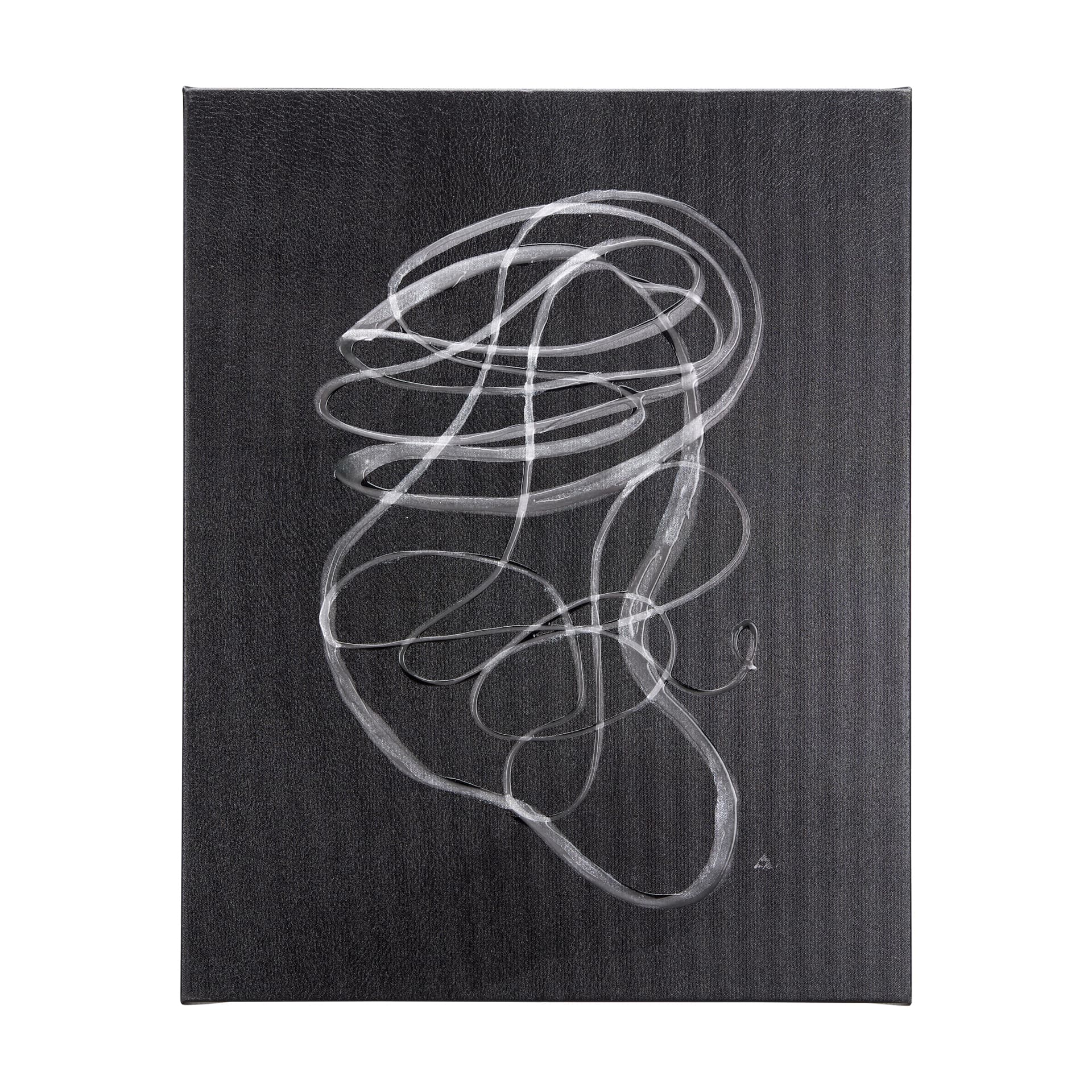 Lines VI by Mercana Studio a Hand Embellished Textured Canvas — product photograph