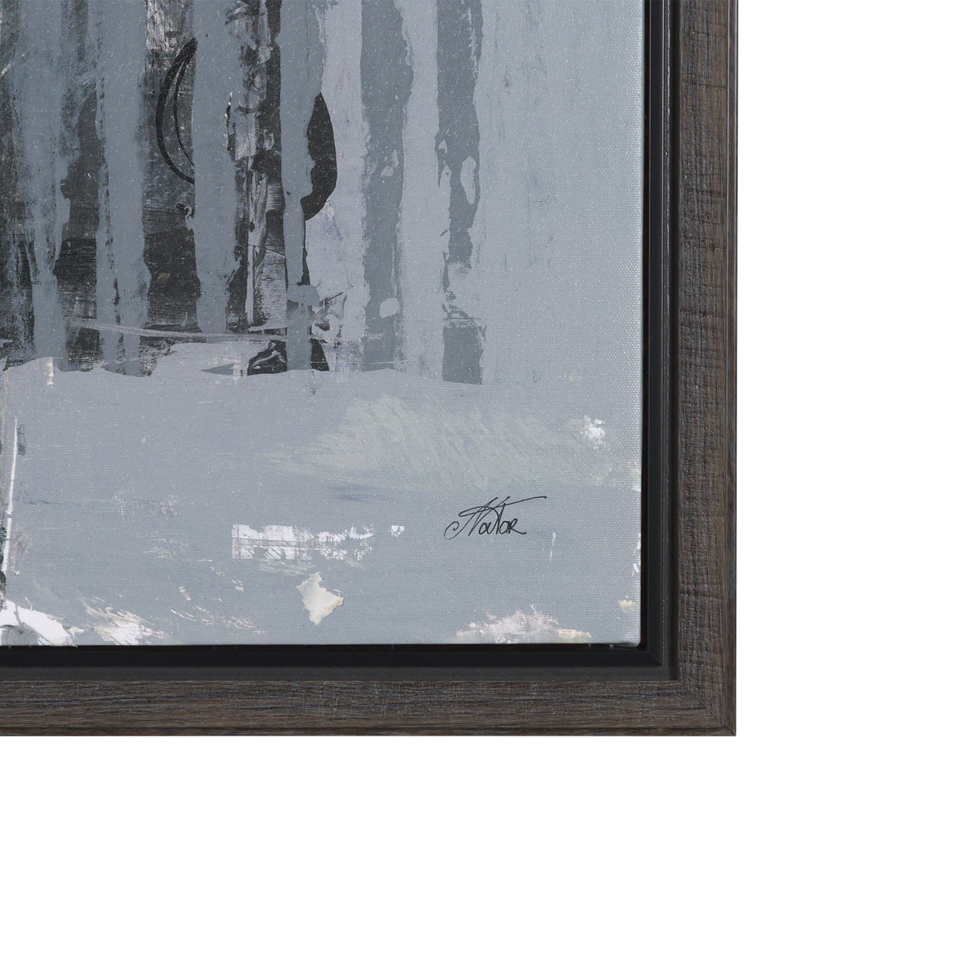 Community 1A by Mercana Studio Hand-Embellished Textured Framed Canvas Artwork — product photograph