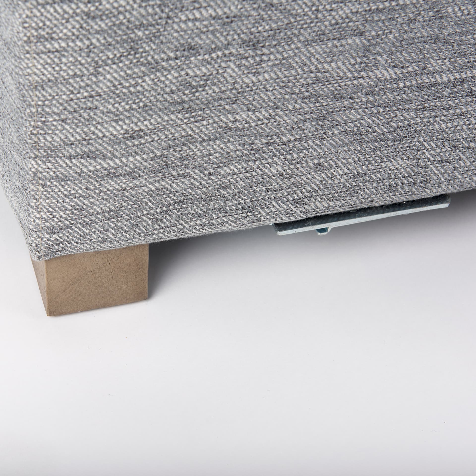 Valence 38.6L x 38.6W x 17.7H Castlerock Gray Full Size Ottoman Sectional Piece — product photograph