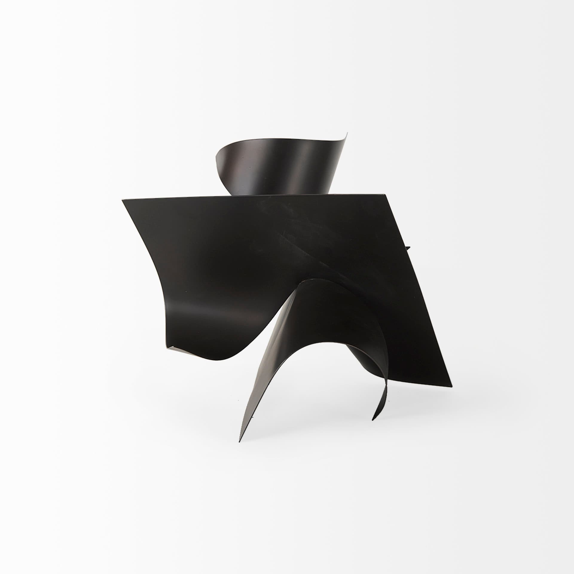 Francesca 11.8L x 11.8W x 11.8H Black Metal Sculptural Decorative Object — product photograph