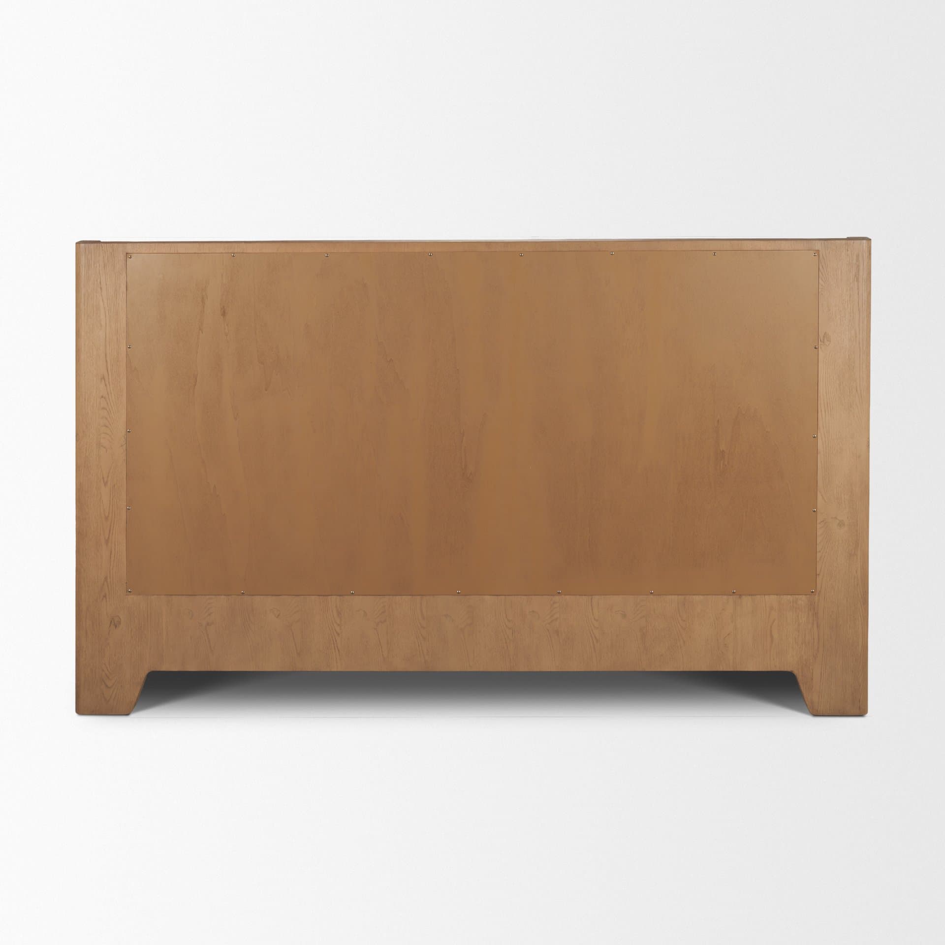 Holden King Upholstered Bedframe | Shelter Headboard | Burgundy Performance Fabric — product photograph