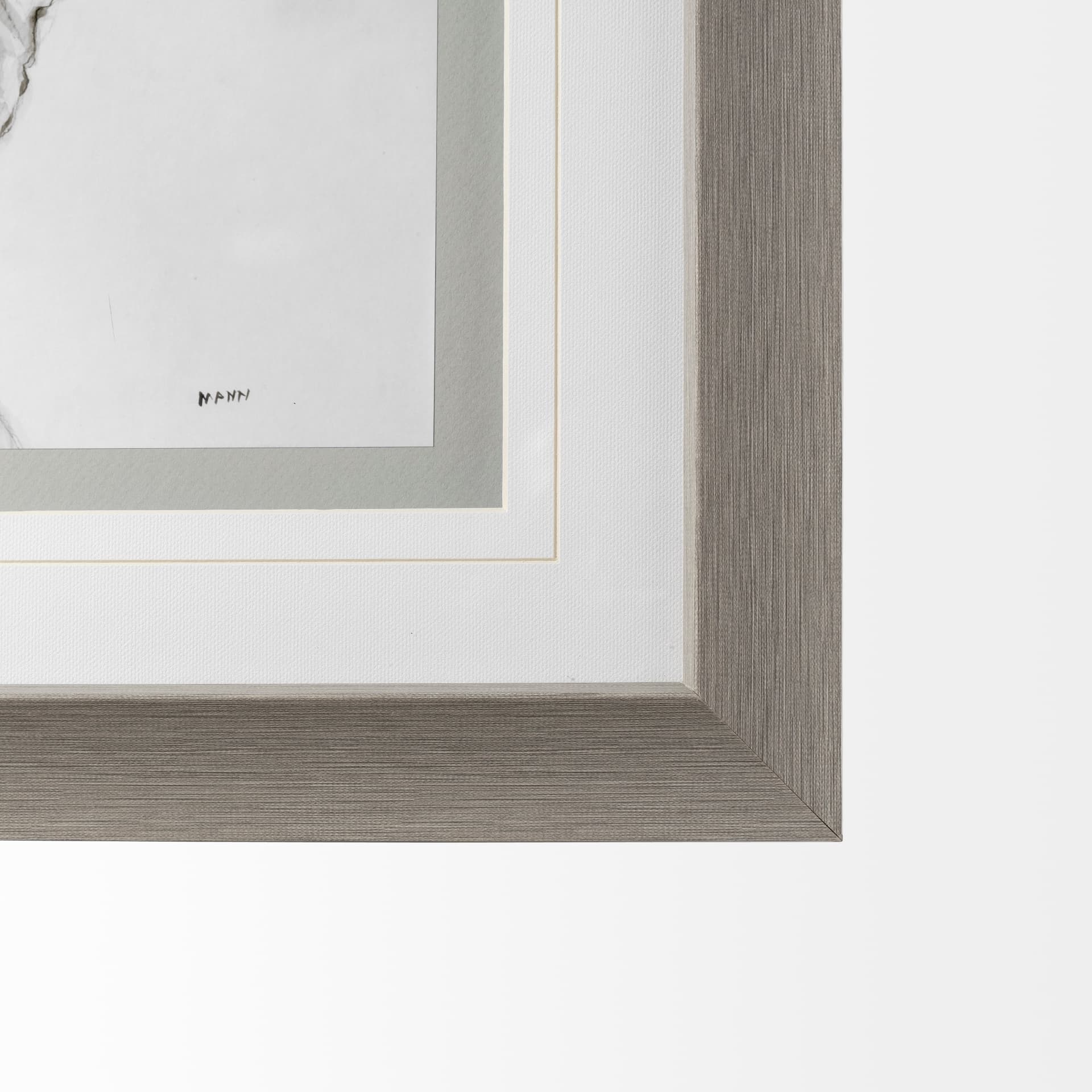 Walk Time 4 by Mercana Studio a Hand Embellished Textured Framed Art Print Matted under Glass — product photograph