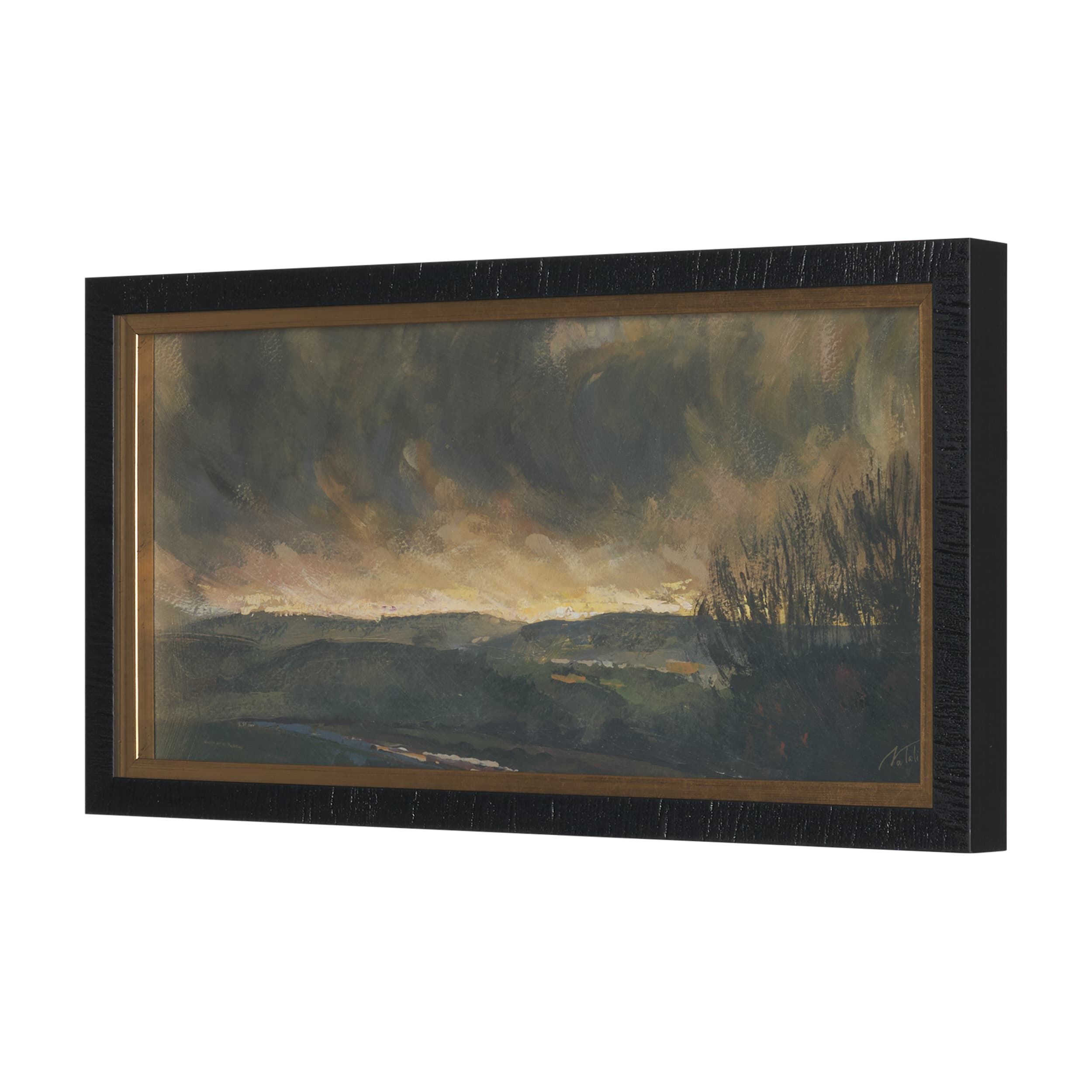 Dawns Light (Set of 2) by Mercana Studio a Hand Embellished Framed Art Print — product photograph