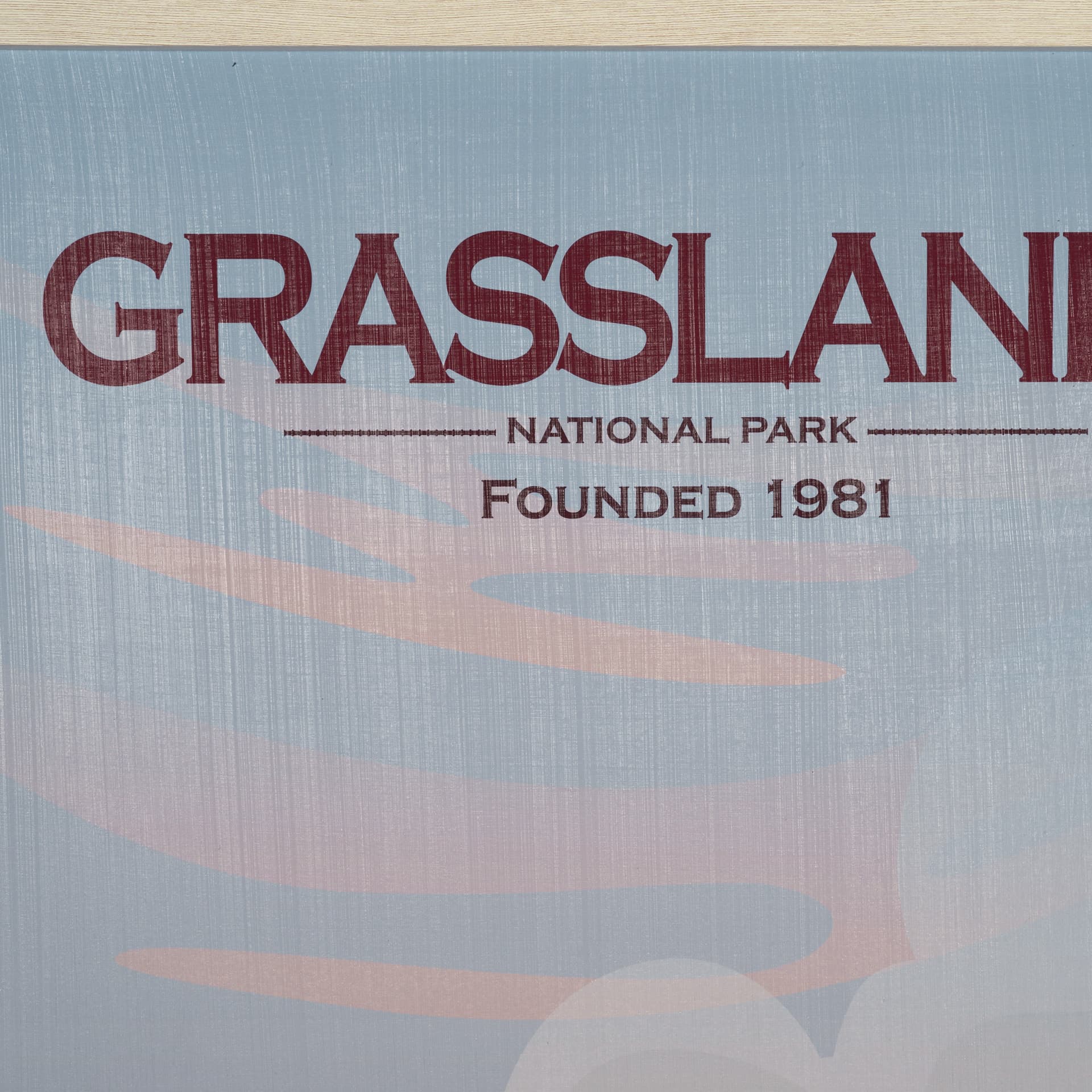 Grasslands GO (L) by Mercana Studio a Hand Embellished Decograph Framed Art Print — product photograph