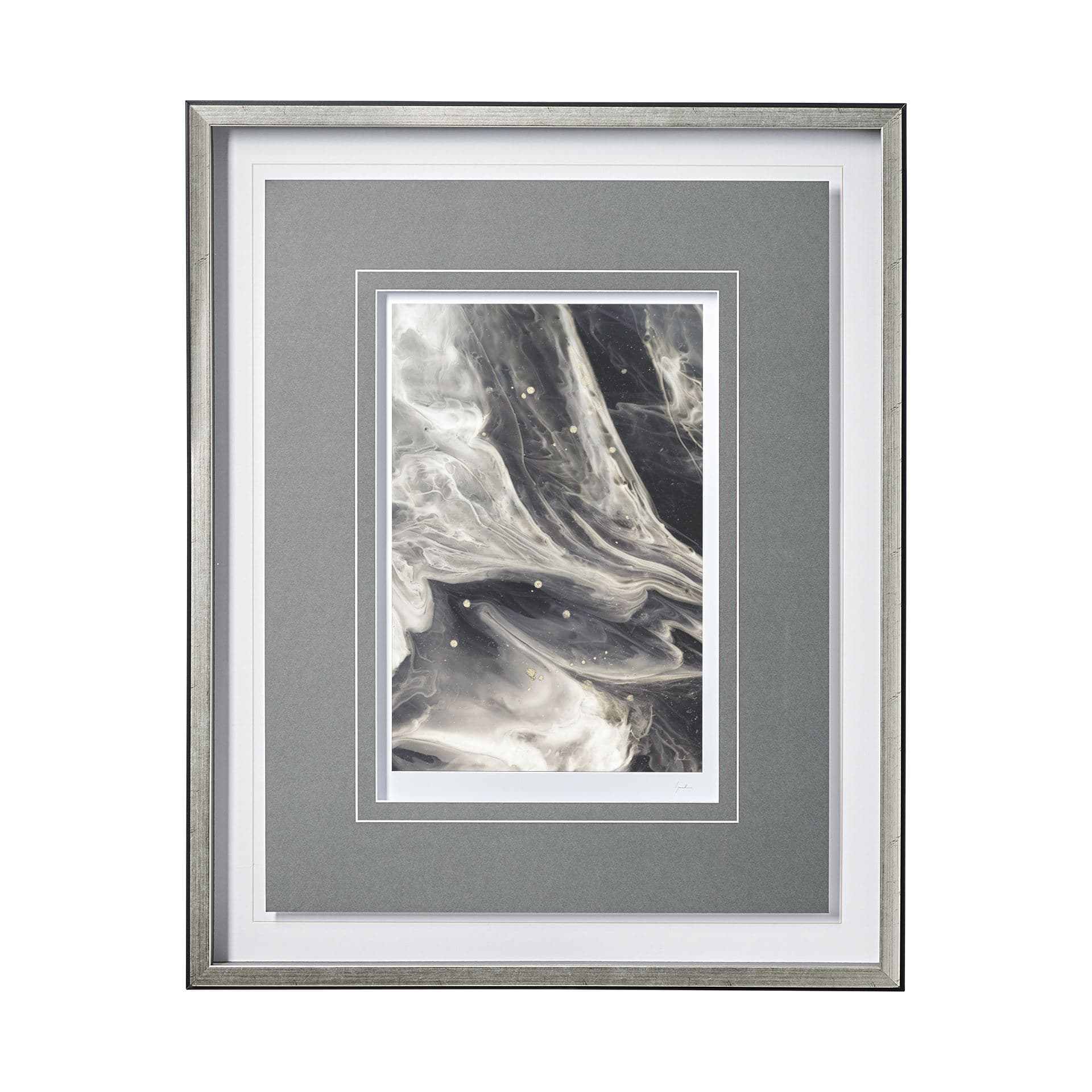Greek Pitch II by Gabrielle Campbell a Hand Embellished Textured Framed Art Print Matted under Glass — product photograph