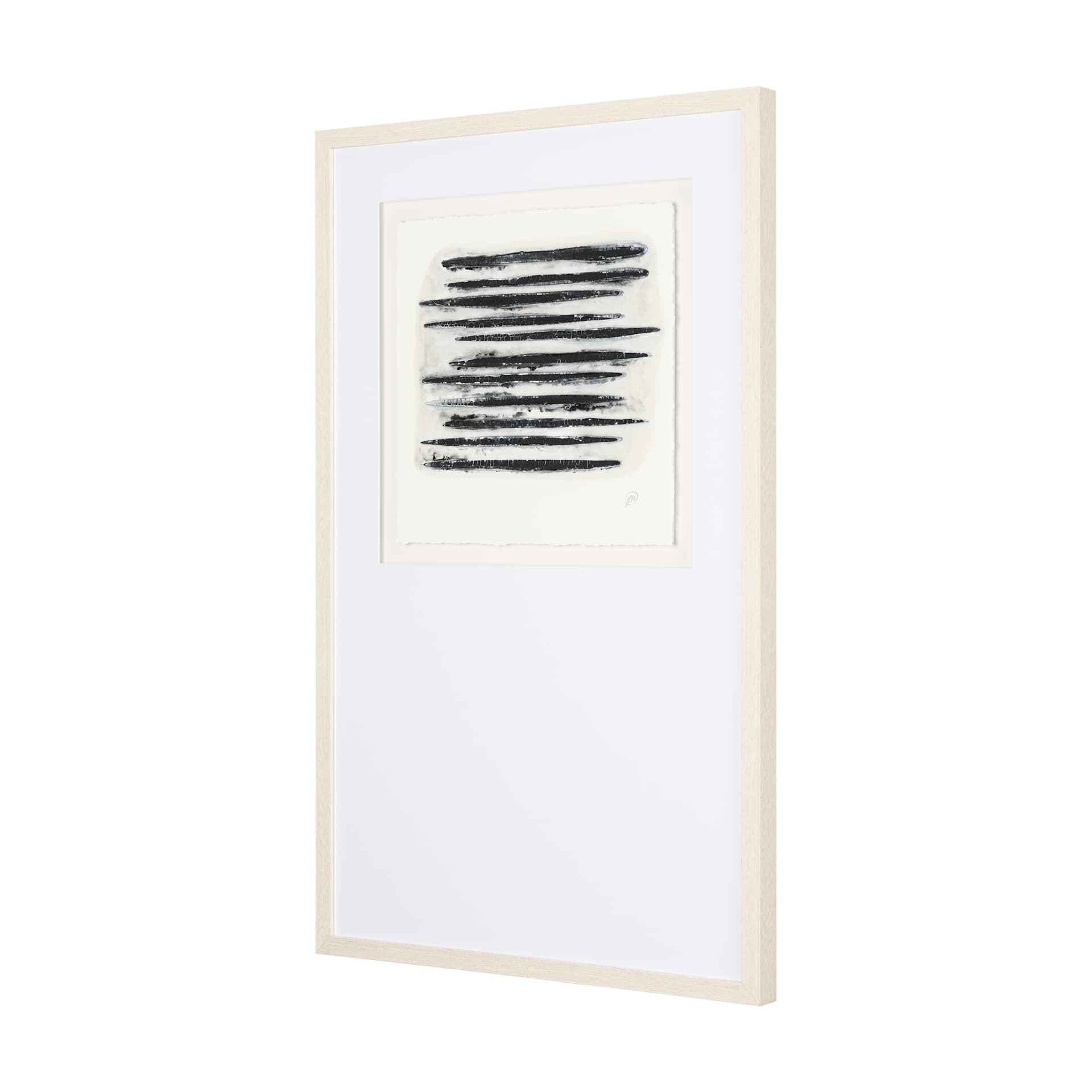 Calm River Flowing II by Studio M a handmade Original Framed Artwork under Glass — product photograph