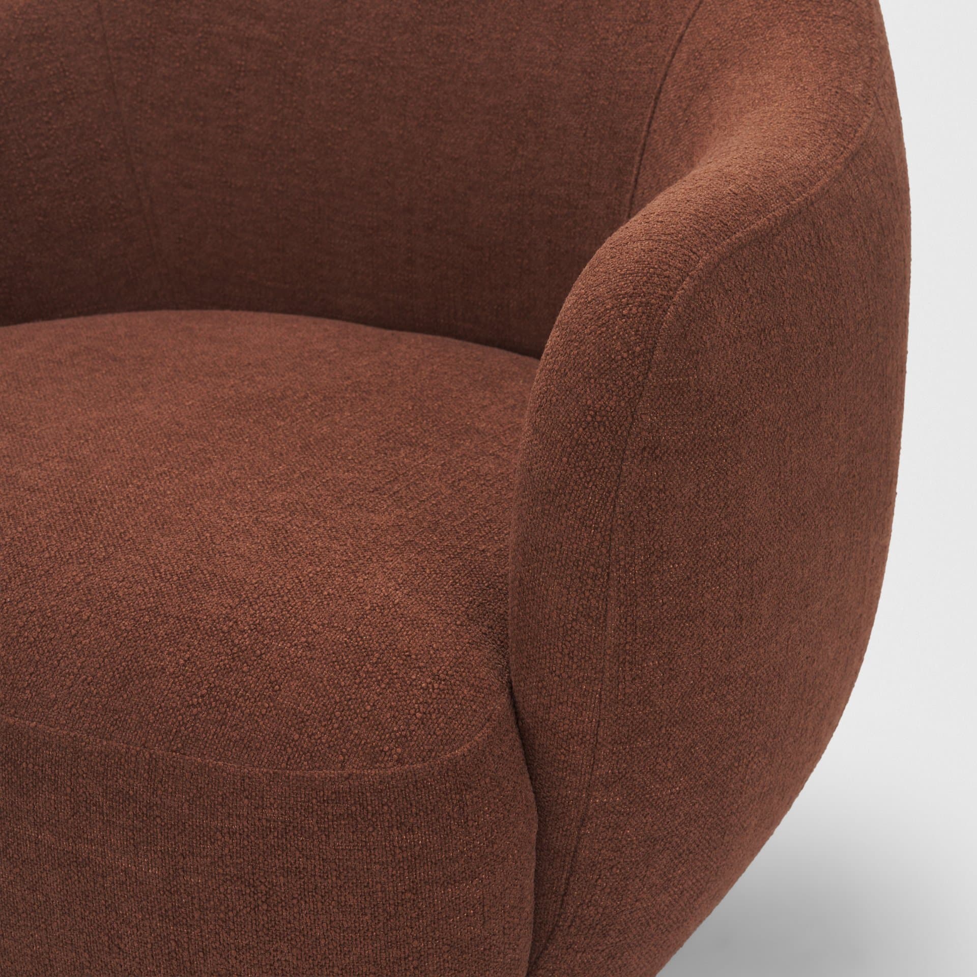 Hudson Burgundy Fabric Upholstered Swivel Chair — product photograph