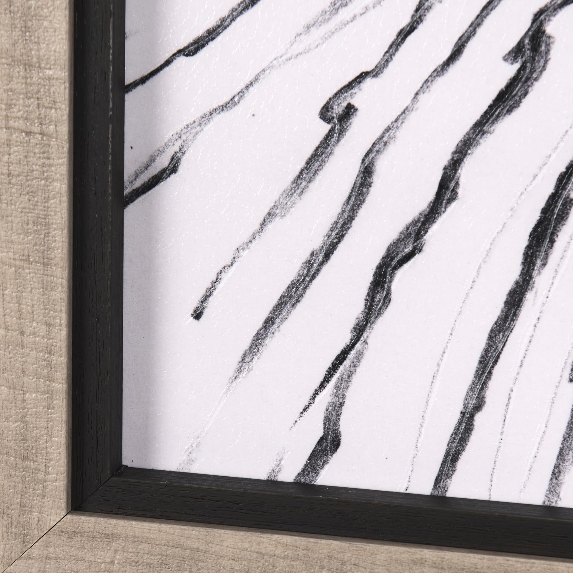 Rural Sketch-I by Mercana Studio a Hand Embellished Textured Framed Art Print — product photograph