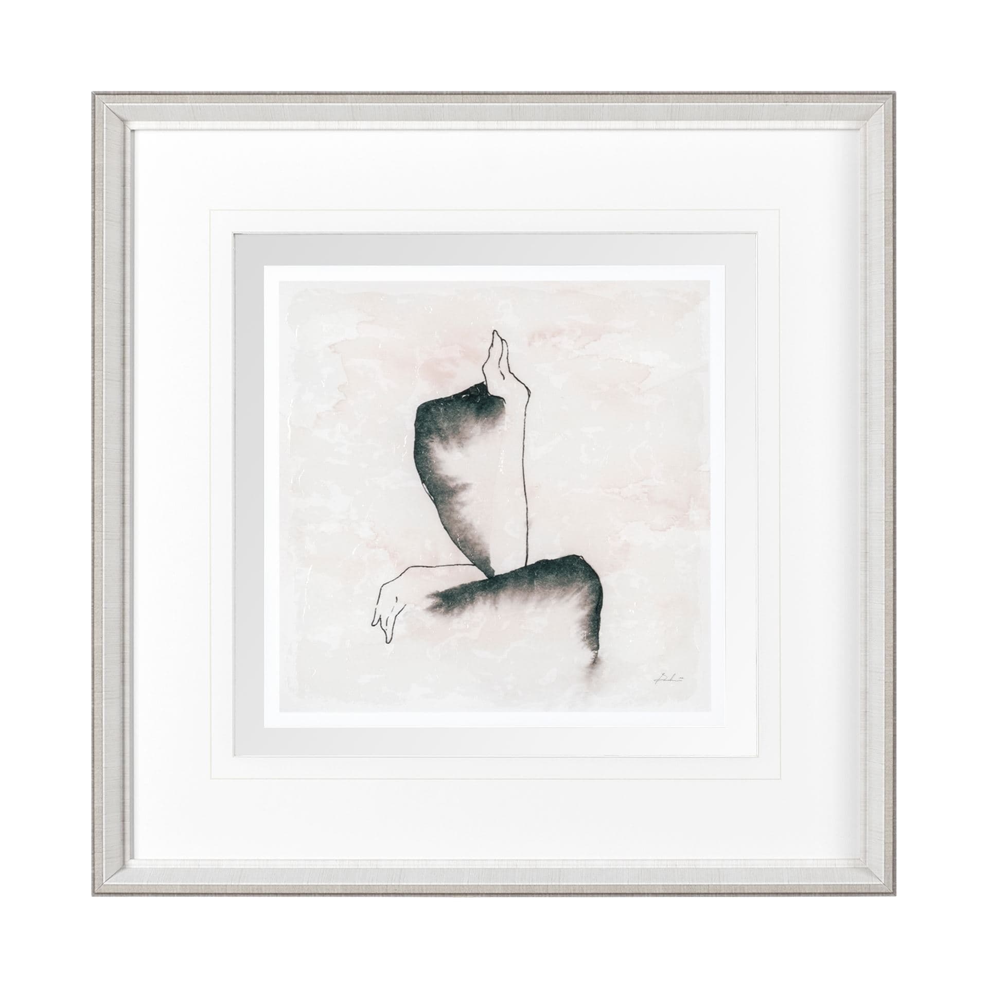Andromedae Light I by Melody D a Hand Embellished Textured Framed Art Print Matted under Glass — product photograph