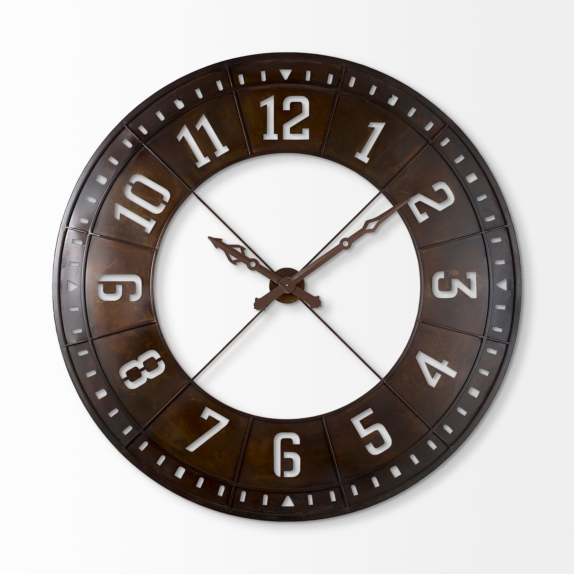 Newcastle 56.5" Giant Oversize Industrial Wall Clock — product photograph