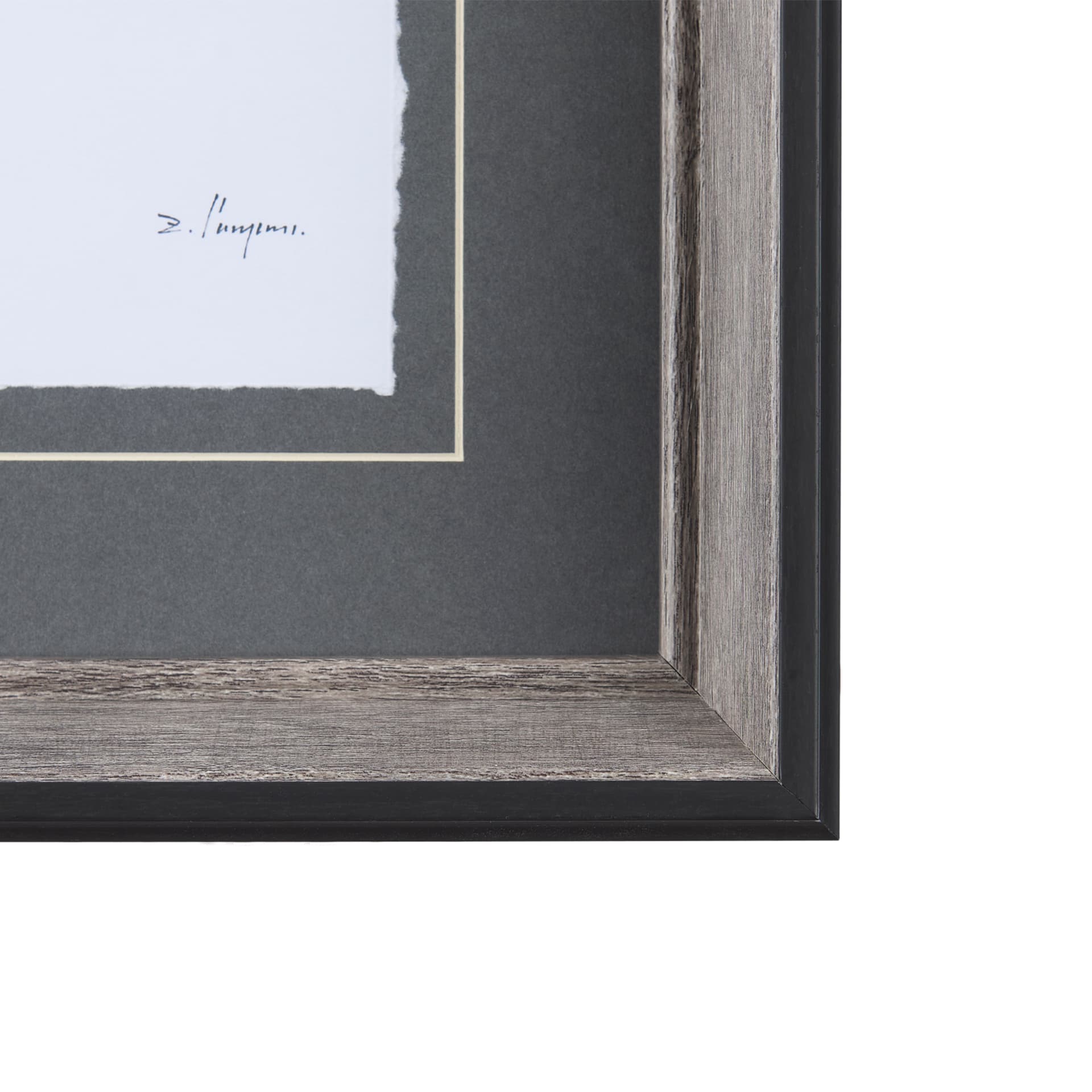 Rifleman BW II by Mercana Studio a Hand Embellished Textured Framed Art Print Matted under Glass — product photograph