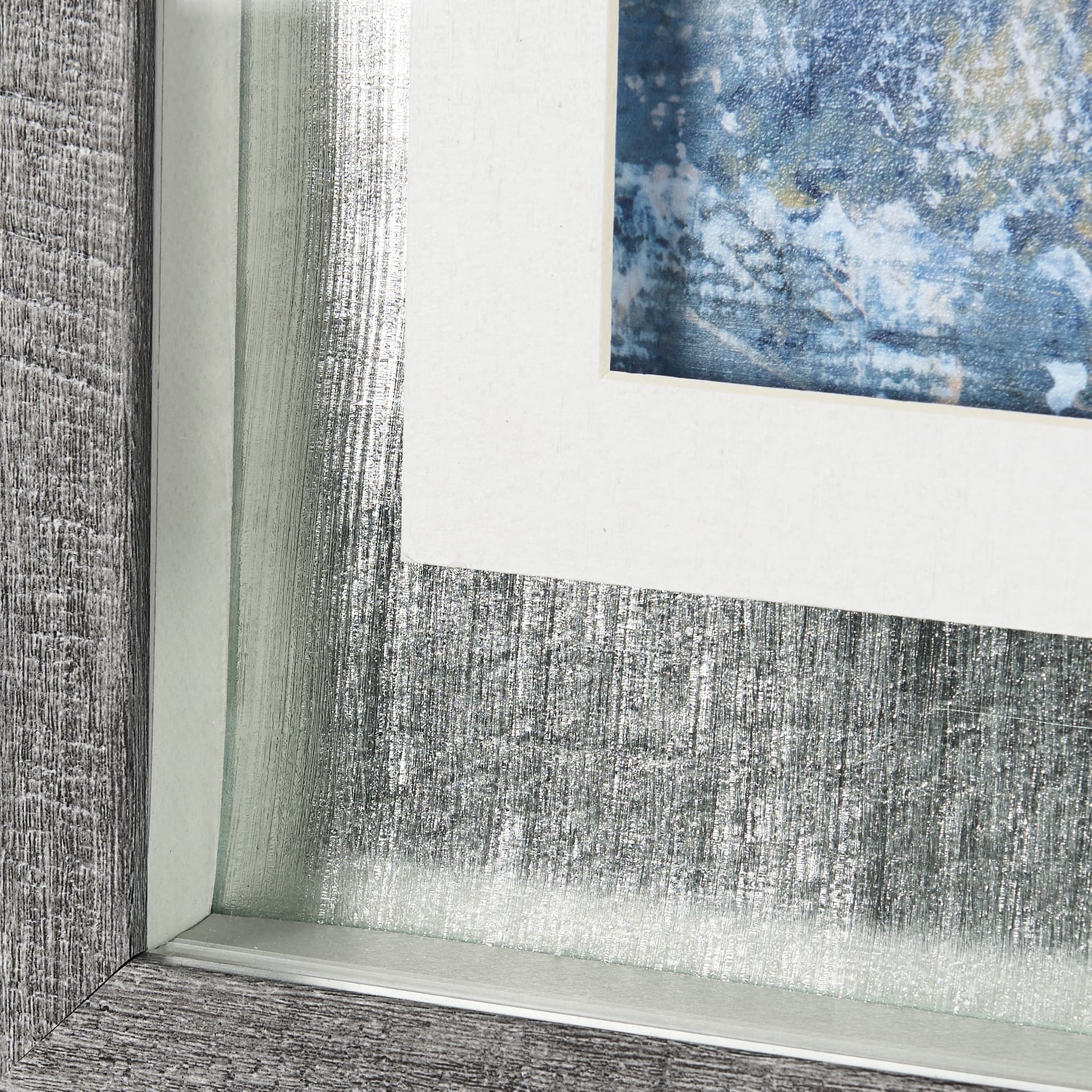 A Fresh Winter Morning I by Mercana Studio Hand Embellished Framed Art Print Matted under Glass — product photograph