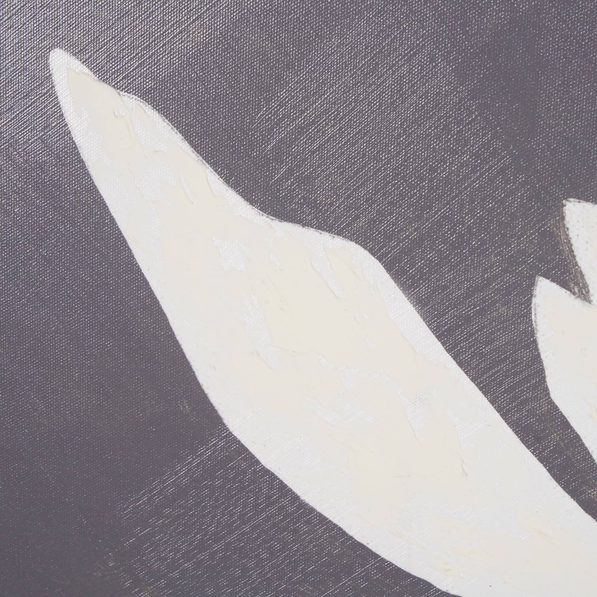 Floral Silhouettes IV by Liz Jardine a Hand Embelished Textured Framed Art Print — product photograph