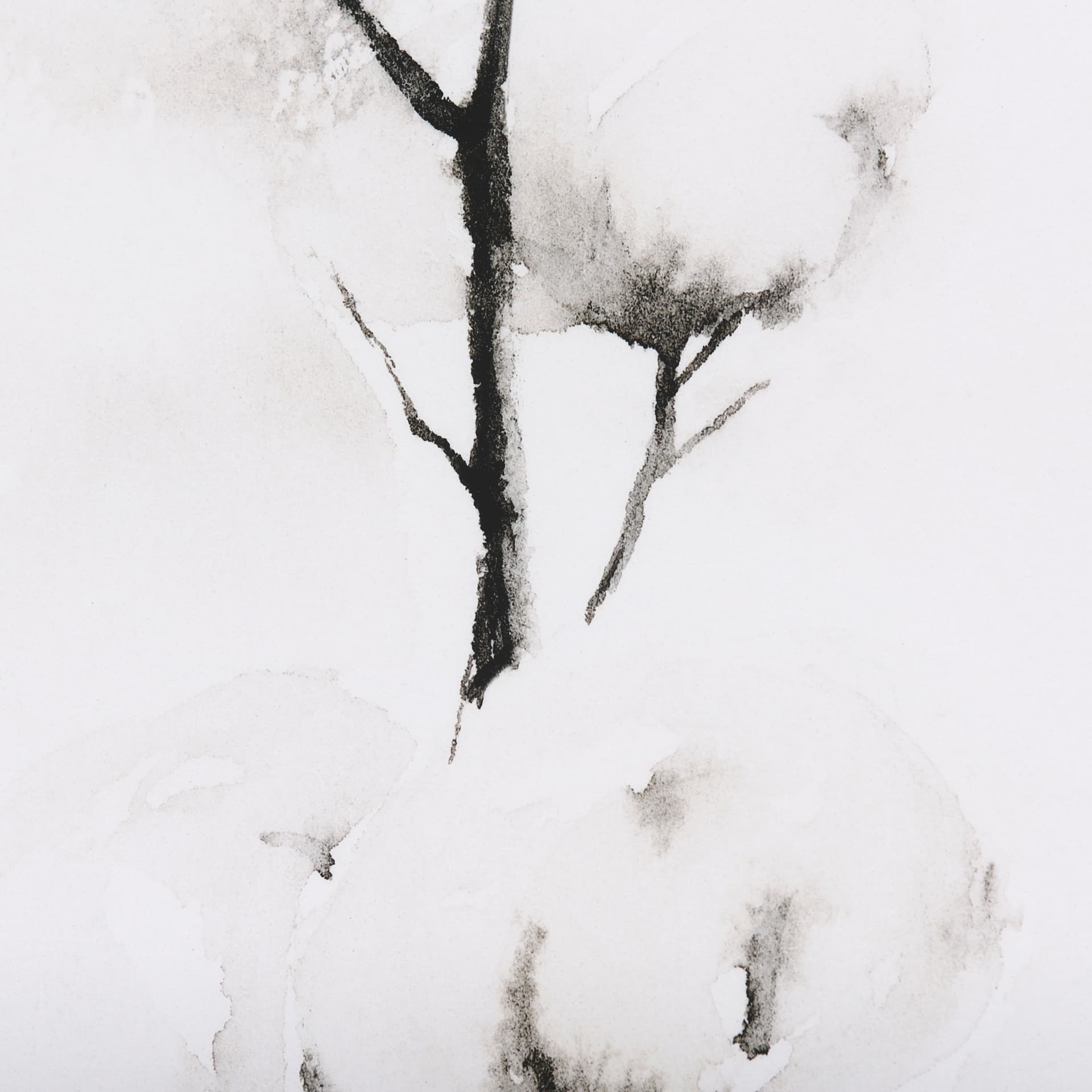 Snow Greetings II by Panpan a Framed Art Print Matted under Glass — product photograph