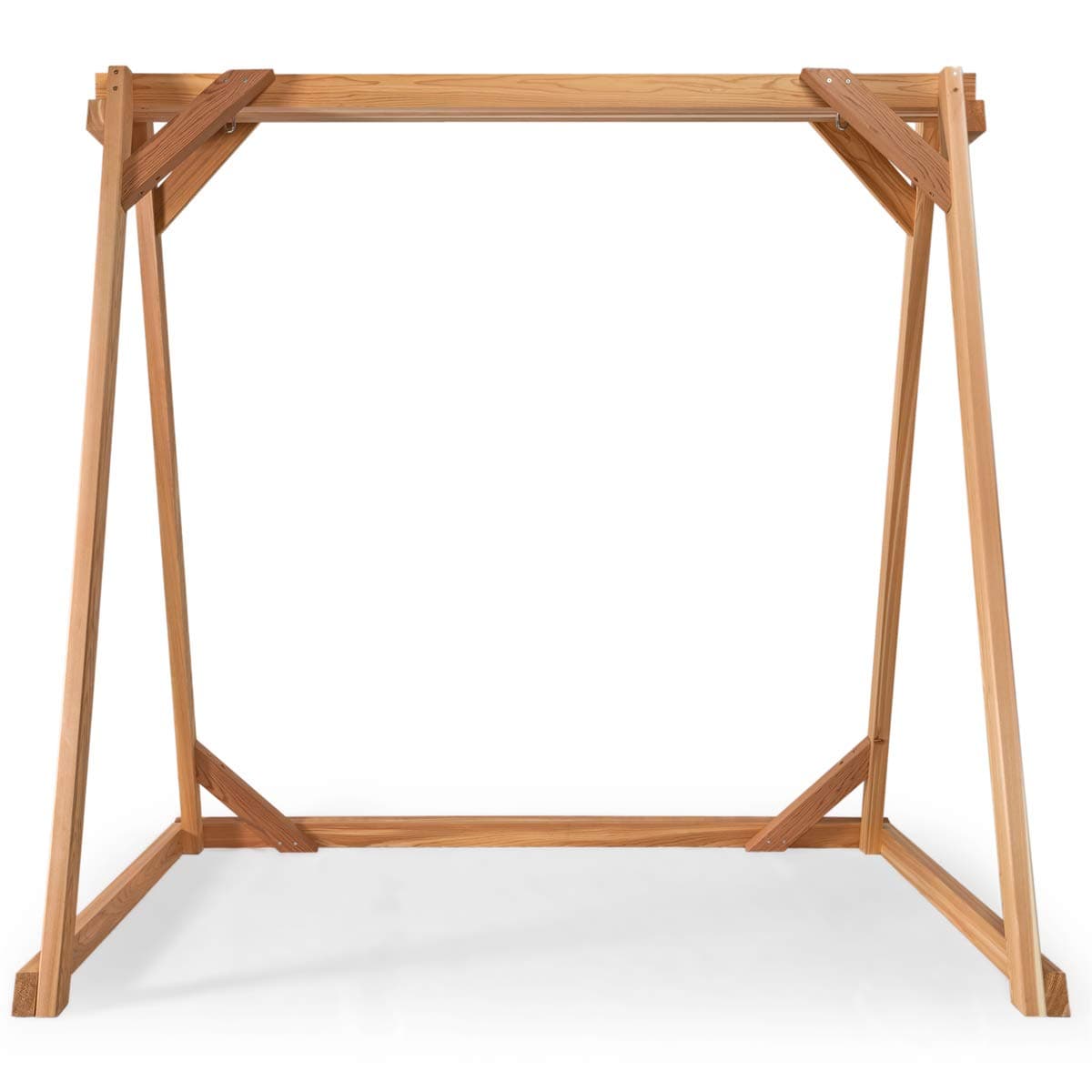 6-Ft Cedar Garden A-Frame & Porch Swing Set — product photograph