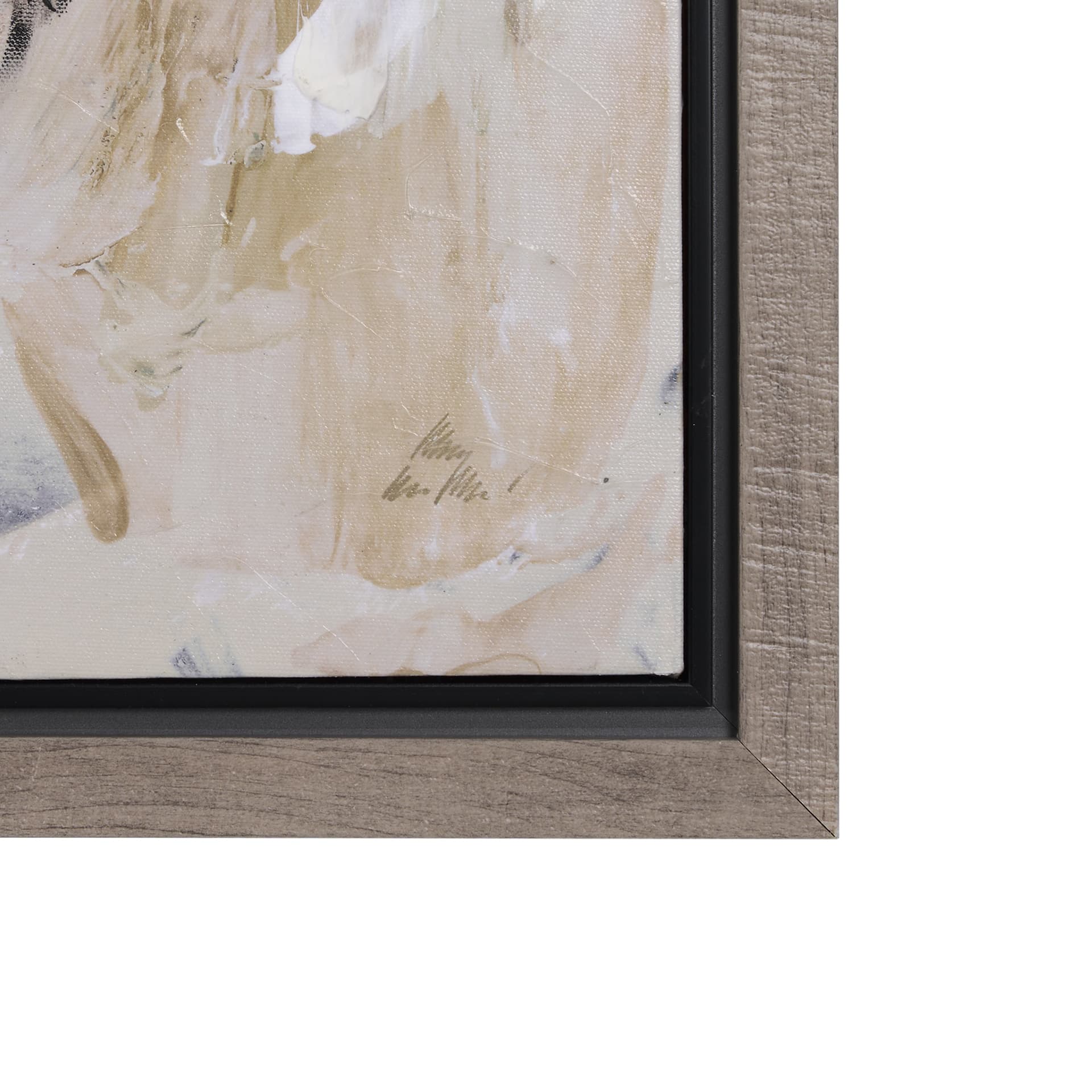Clay I by Mercana Studio a Hand Embellished Textured Framed Canvas — product photograph