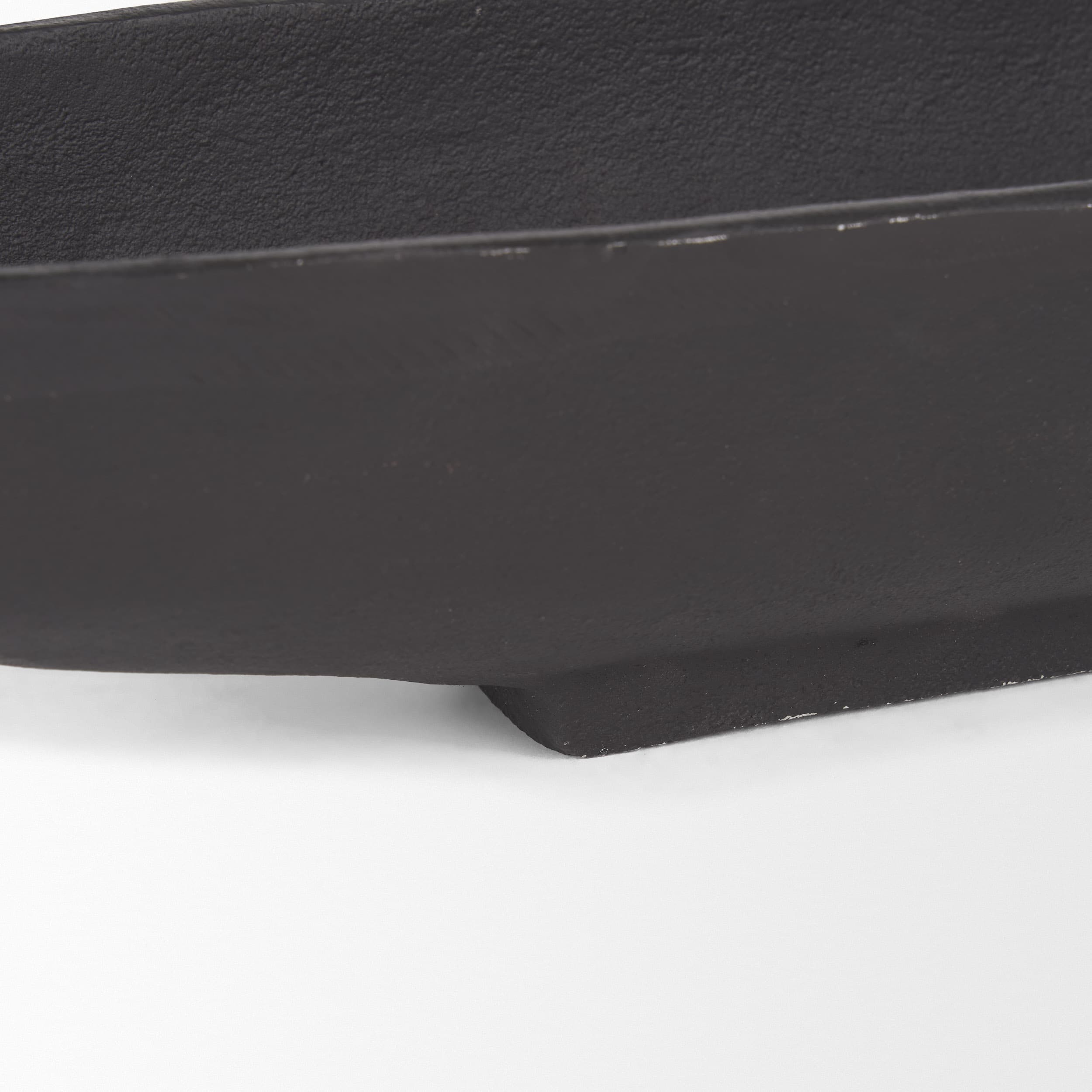 Piero Large Matte Black Metal Decorative Bowl — product photograph