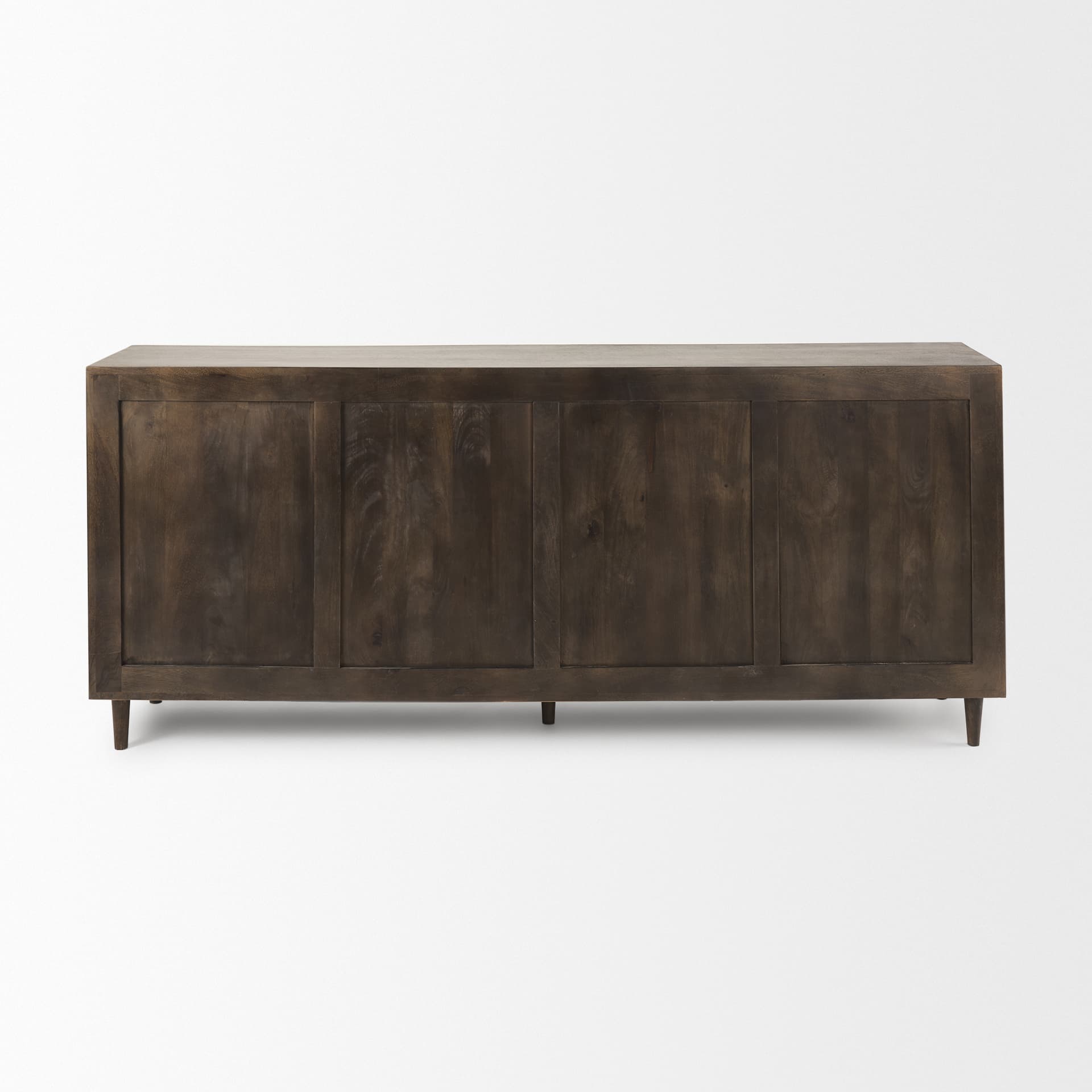 Tucker Dark Brown w/ Carved Arch Pattern 4 Door Sideboard — product photograph