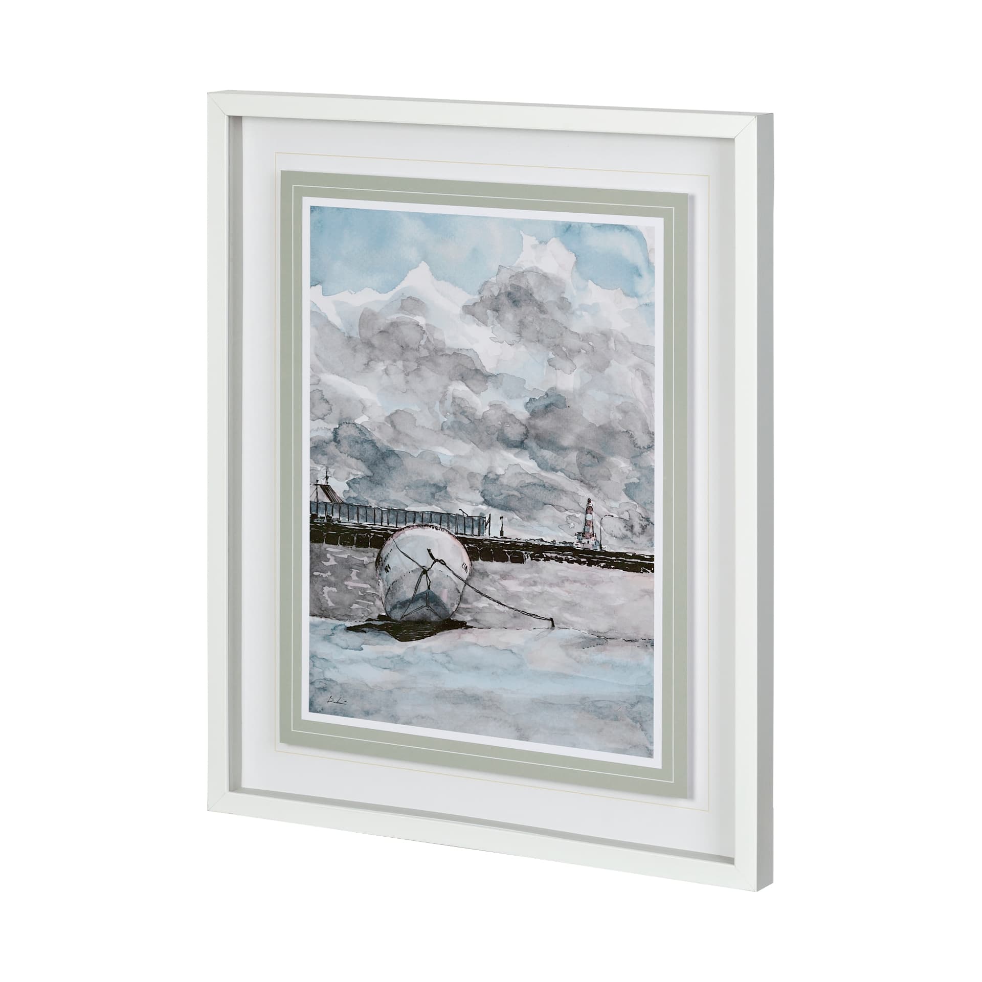 Minato I by Amber Zhou a Framed Art Print Matted under Glass — product photograph
