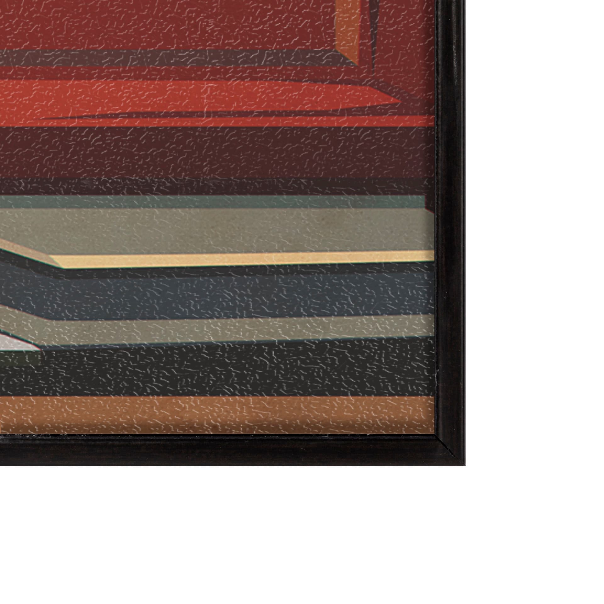 Texas Go USA (SM) by Mercana Studio a Hand Embellished Decograph Framed Art Print — product photograph