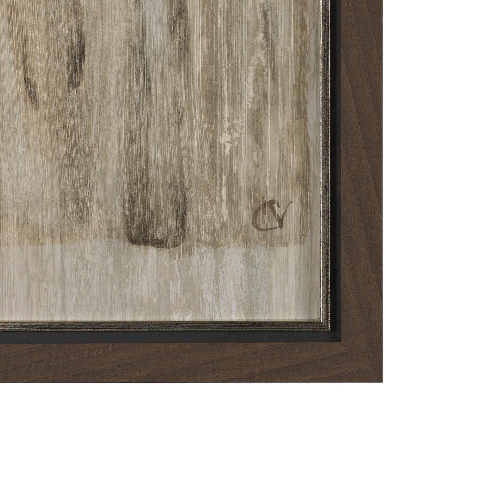Side by Side by Mercana Studio Hand Embelished Framed Artwork Matted under Glass — product photograph