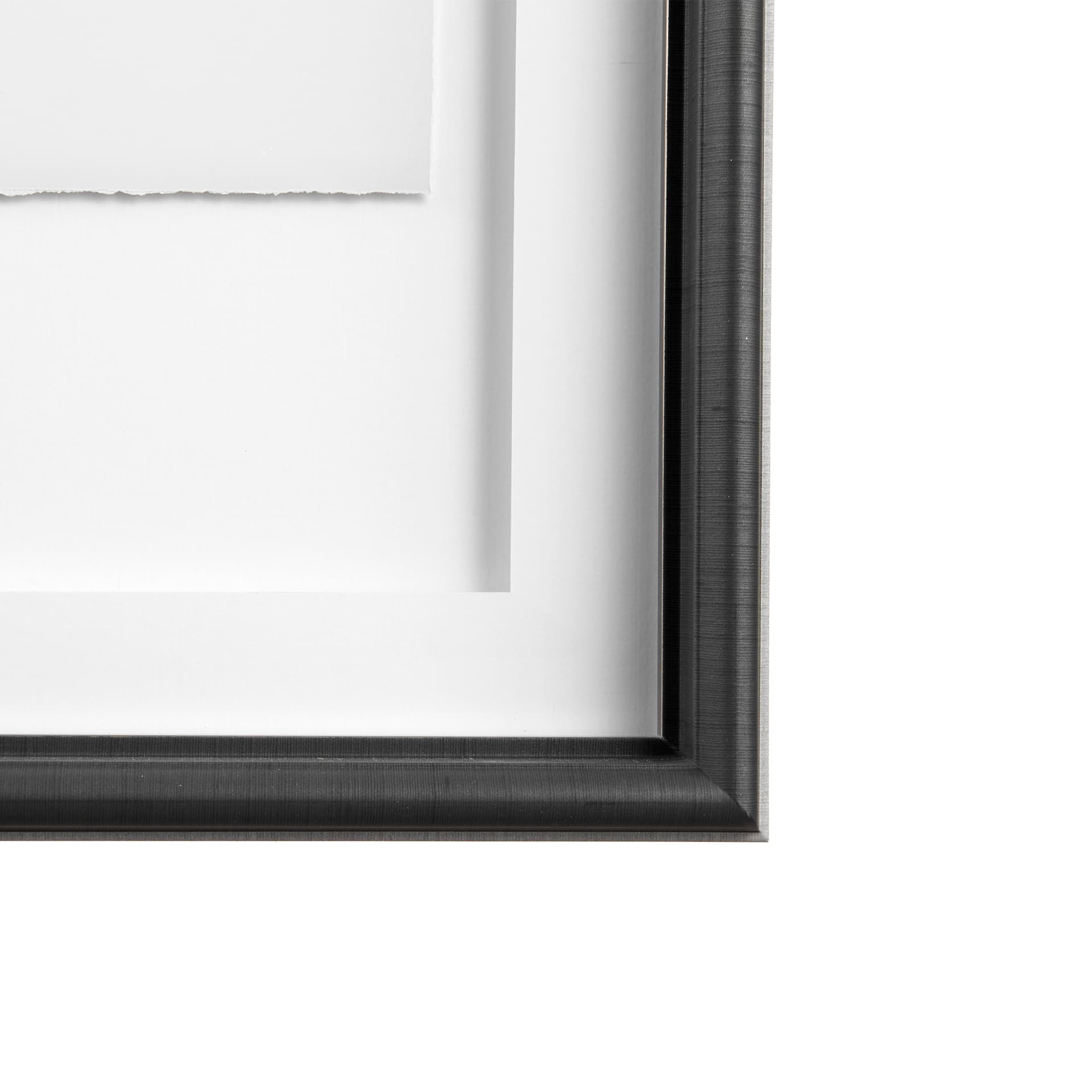 Solo by Rebecca Cozart a Hand Embellished Textured Framed Art Print Matted under Glass — product photograph
