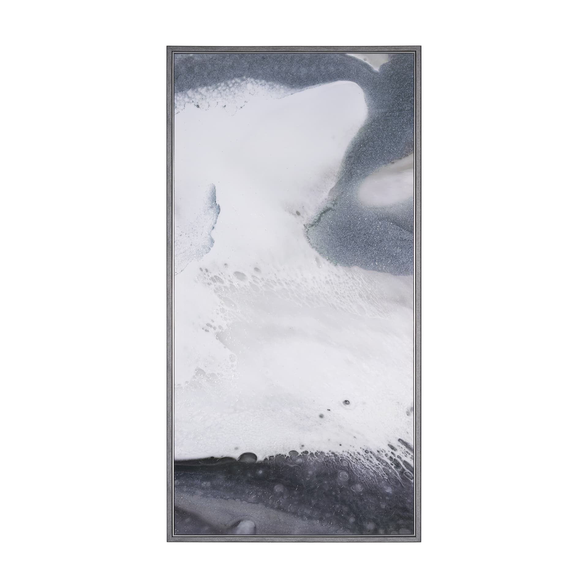 Storm Surge III by Mercana Studio a Hand Embellished Textured Framed Canvas — product photograph