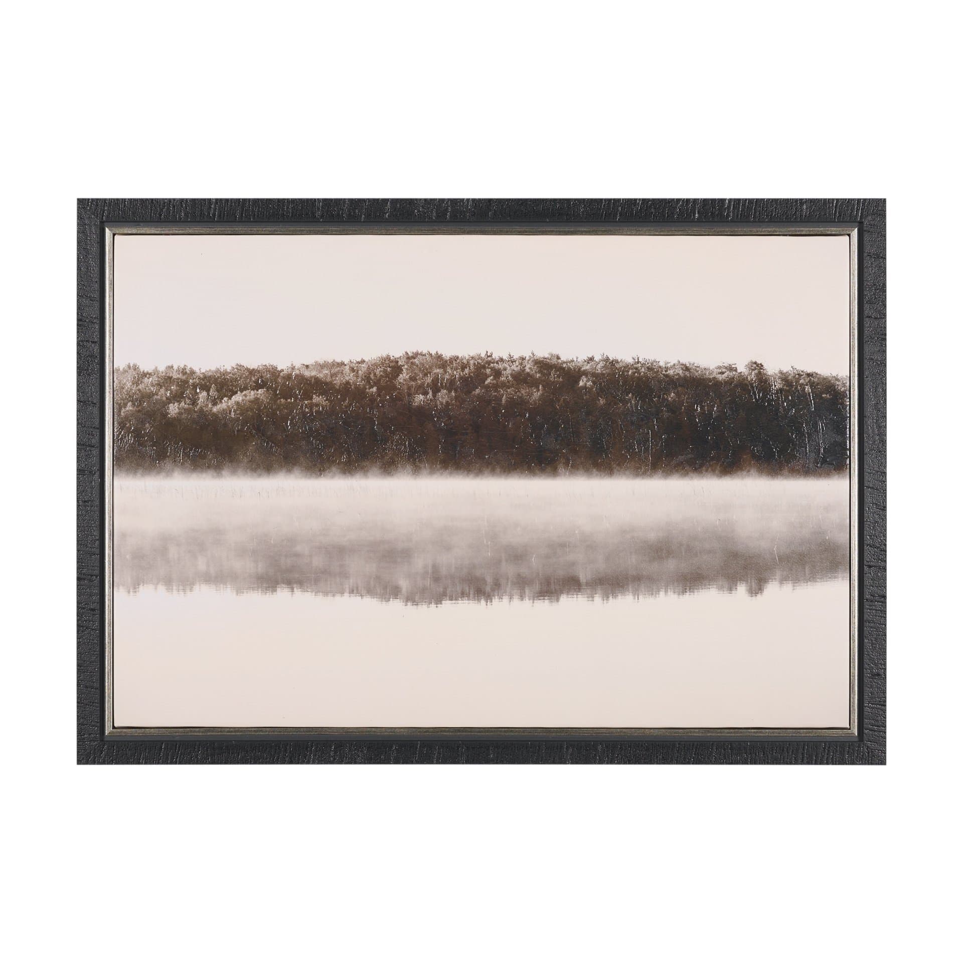 Calm Reflections by Mike Toy Hand-Embellished Textured Framed Canvas Photo Print — product photograph