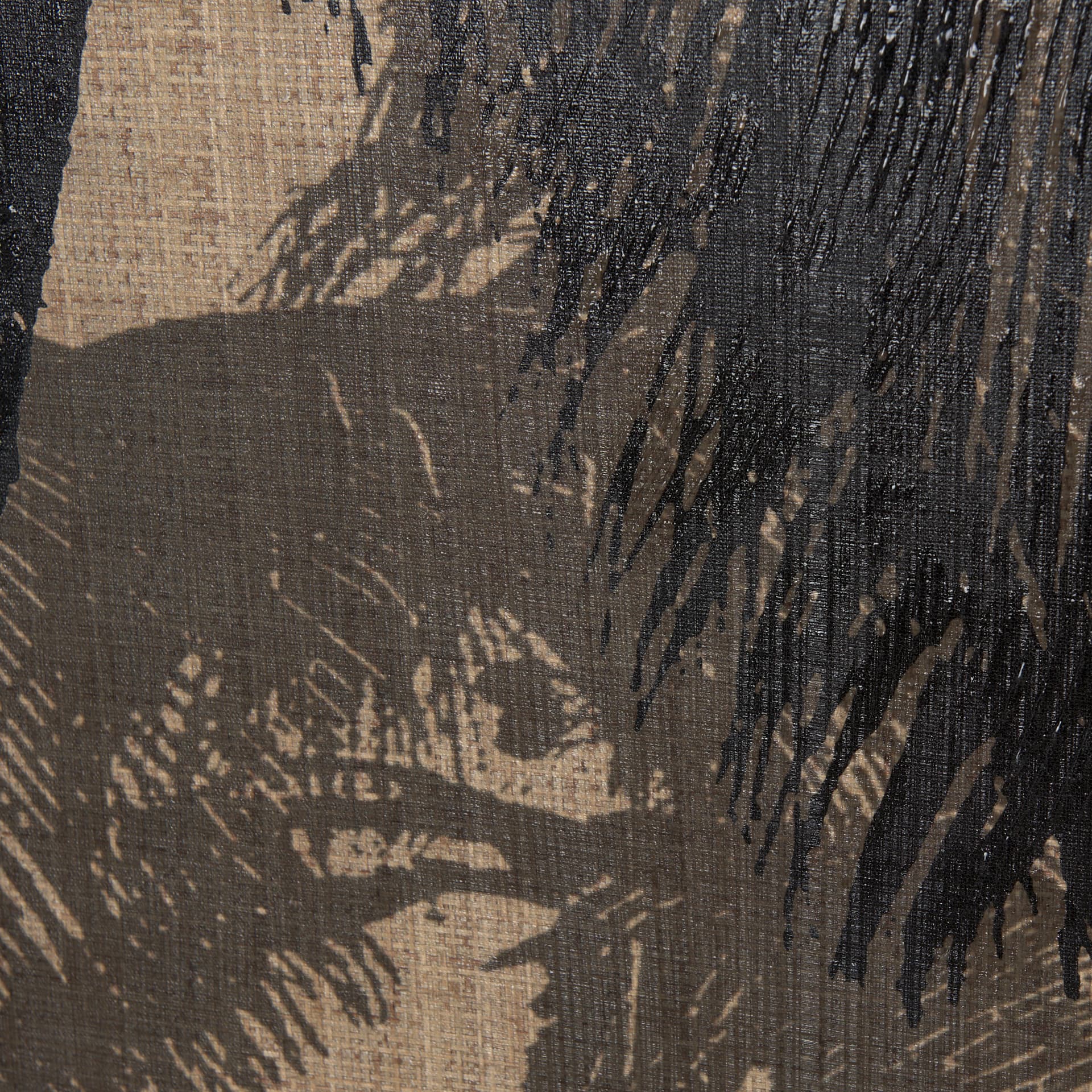 Palm Shadow II by Mercana Studio a Hand Embellished Textured Canvas — product photograph
