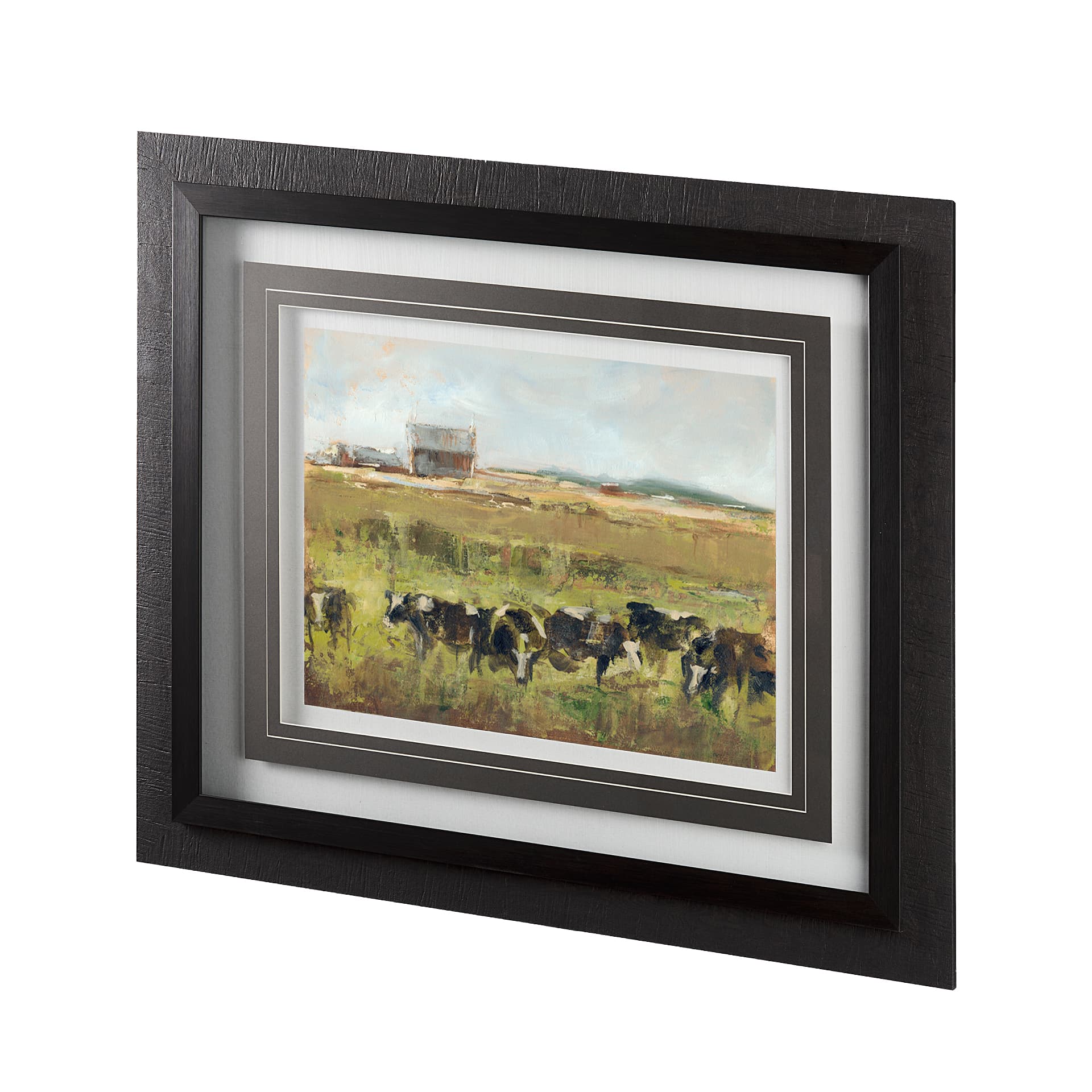 Out to Pasture I by Ethan Harper a Framed Art Print Matted under Glass — product photograph