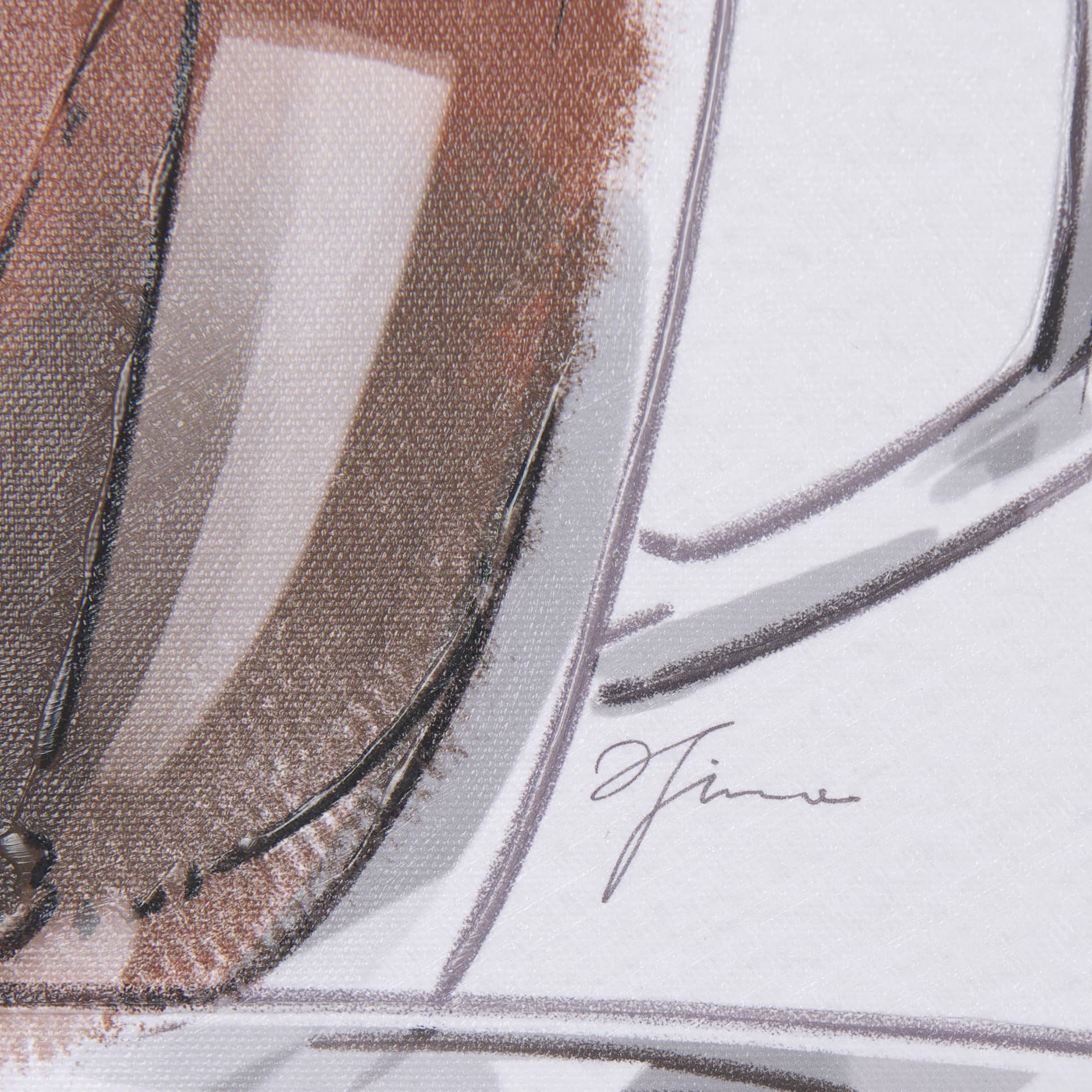 Coffee Cat II by Mercana Studio a Hand Embellished Textured Canvas — product photograph