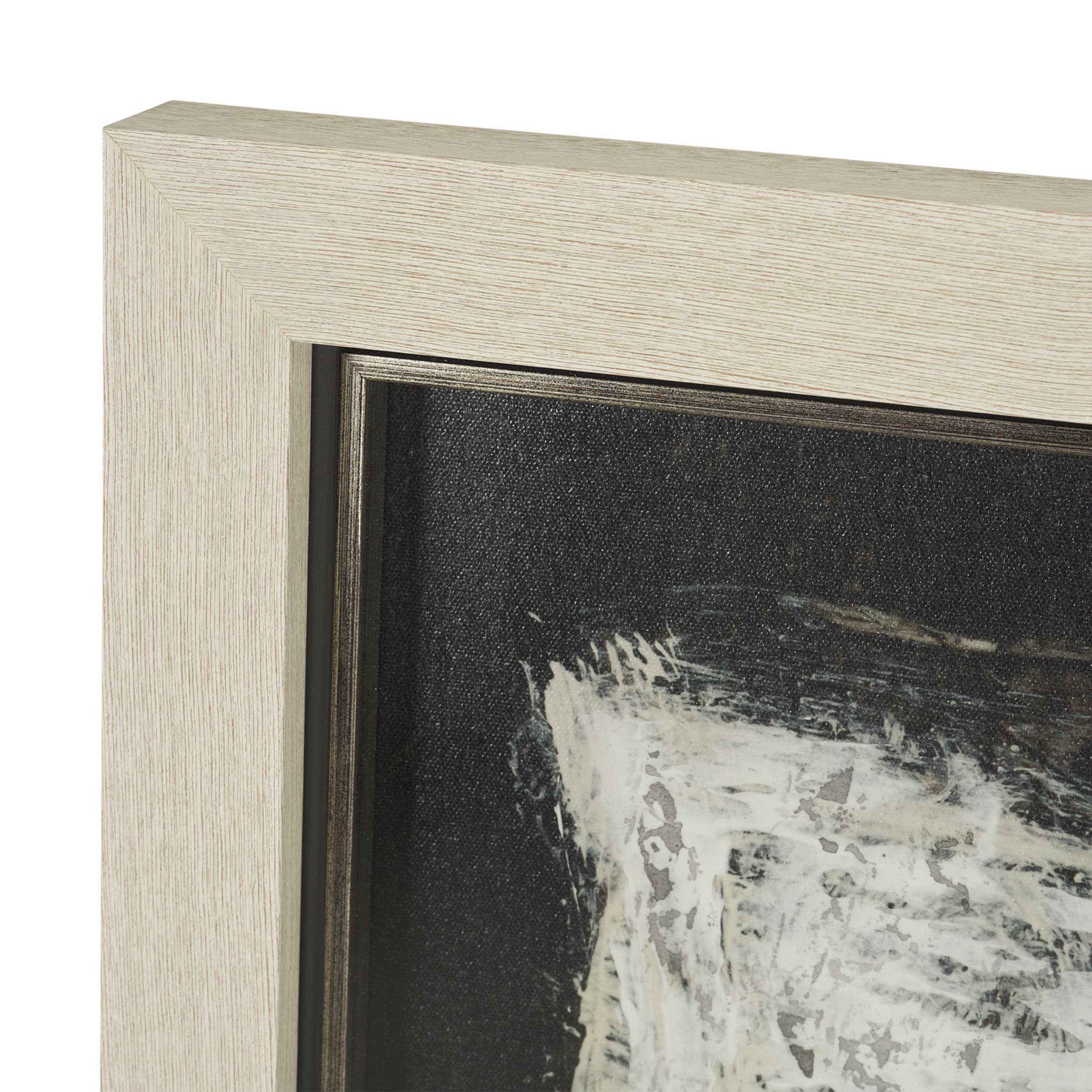 Rhythm & Balance II by Mercana Studio Hand-Embellished Textured Framed Artwork Matted under Glass — product photograph