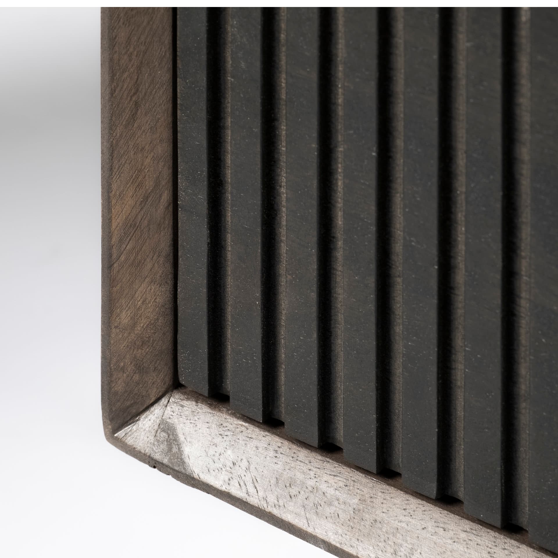Grace 70Wx18.5Lx31.25H Two-Tone Brown Solid Wood 6 Drawer Sideboard — product photograph