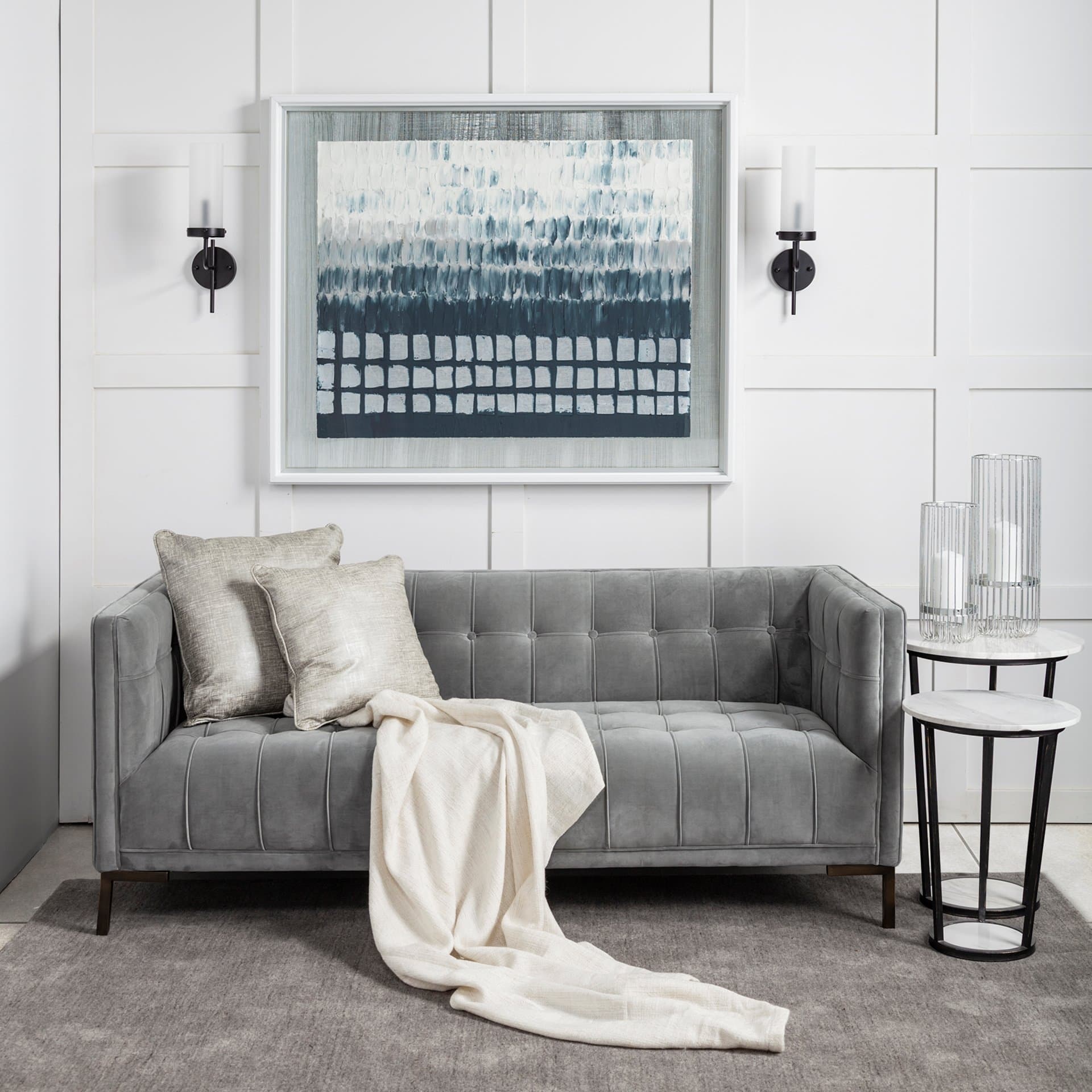 Reflection by Studio M a handmade Original Framed Artwork under Glass — in a styled room