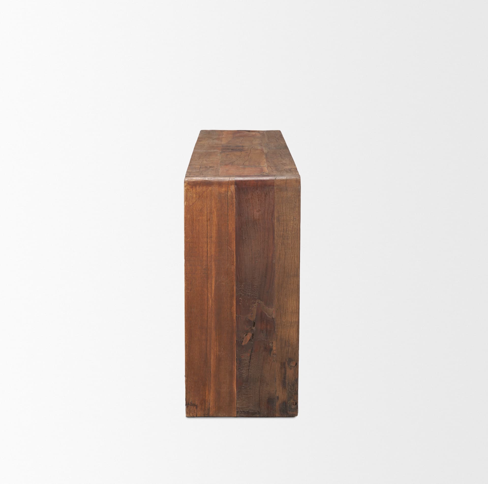 Estelle Rustic Brown Reclaimed Wood Console Table — product photograph