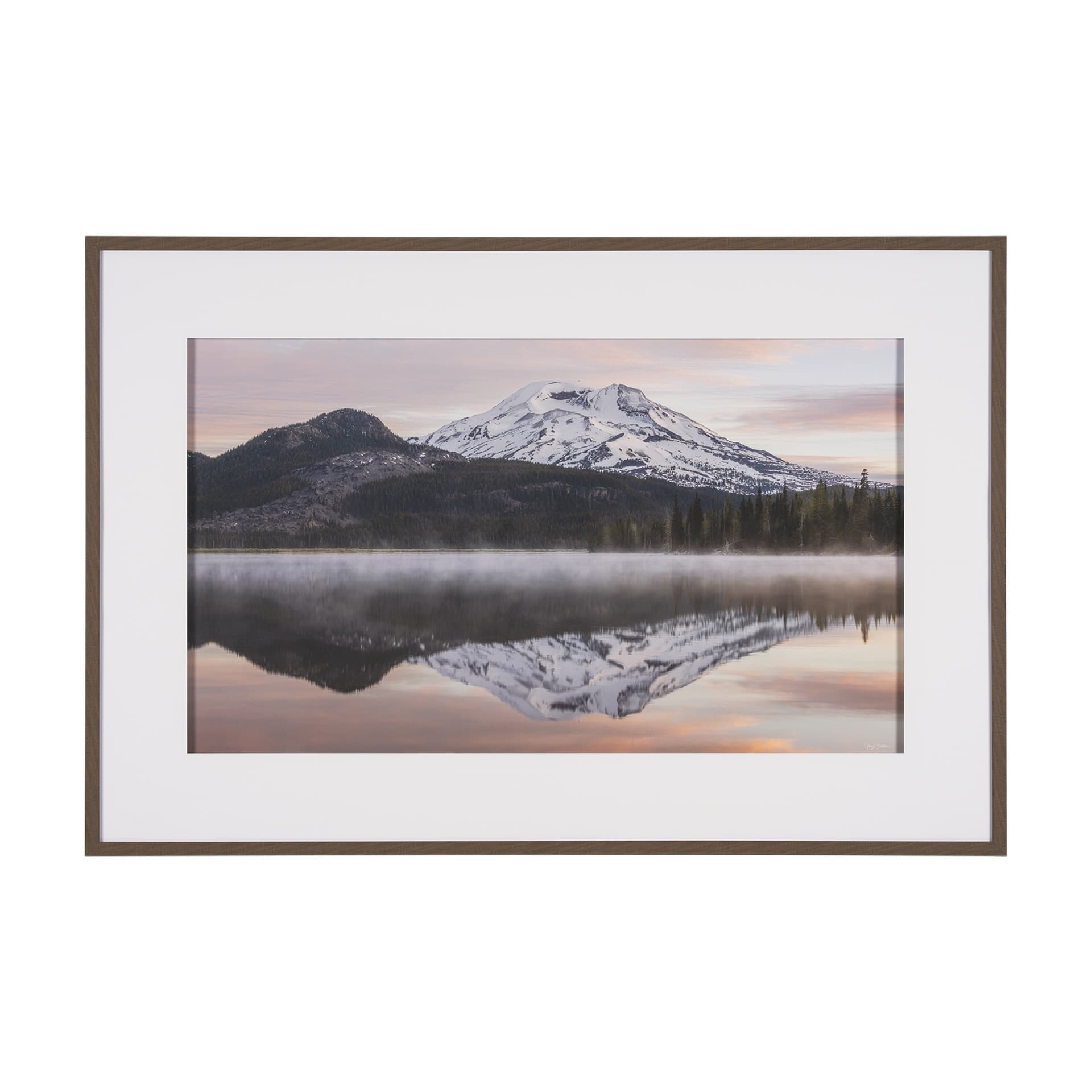 Misty Morn by Gary Blatter a Framed Photo Art Print Matted under Glass — product photograph