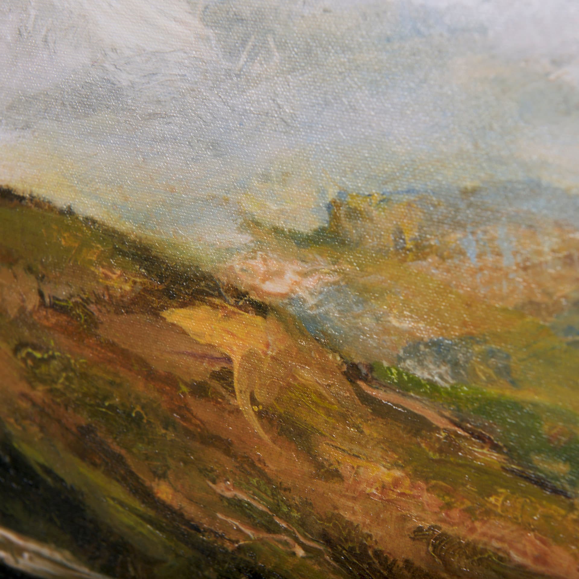 River Valley by Mercana Studio a Hand Embellished Textured Framed Canvas — product photograph