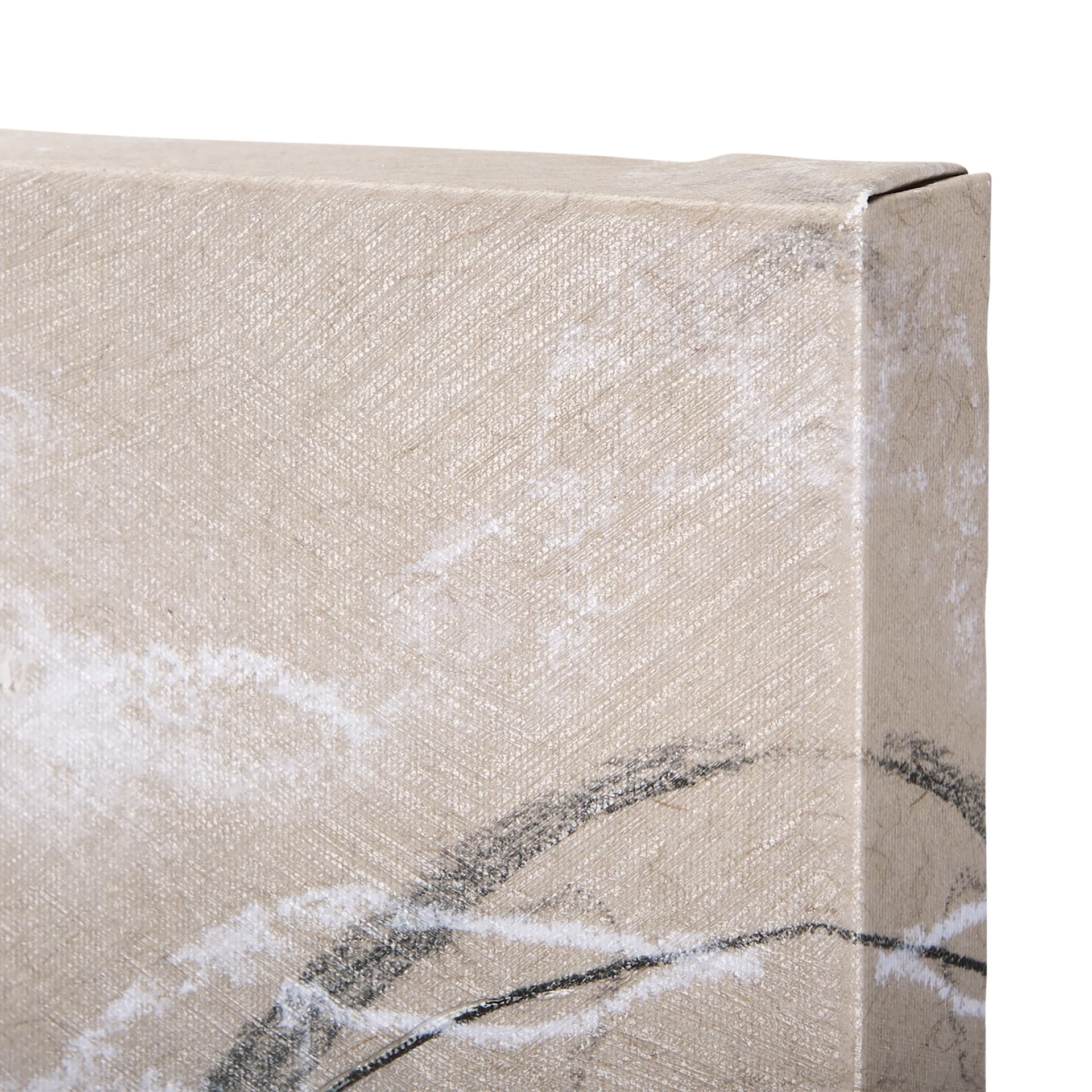 Sketch of animal VIII (Highland bull) by Mercana Studio a Hand Embellished Textured Canvas — product photograph