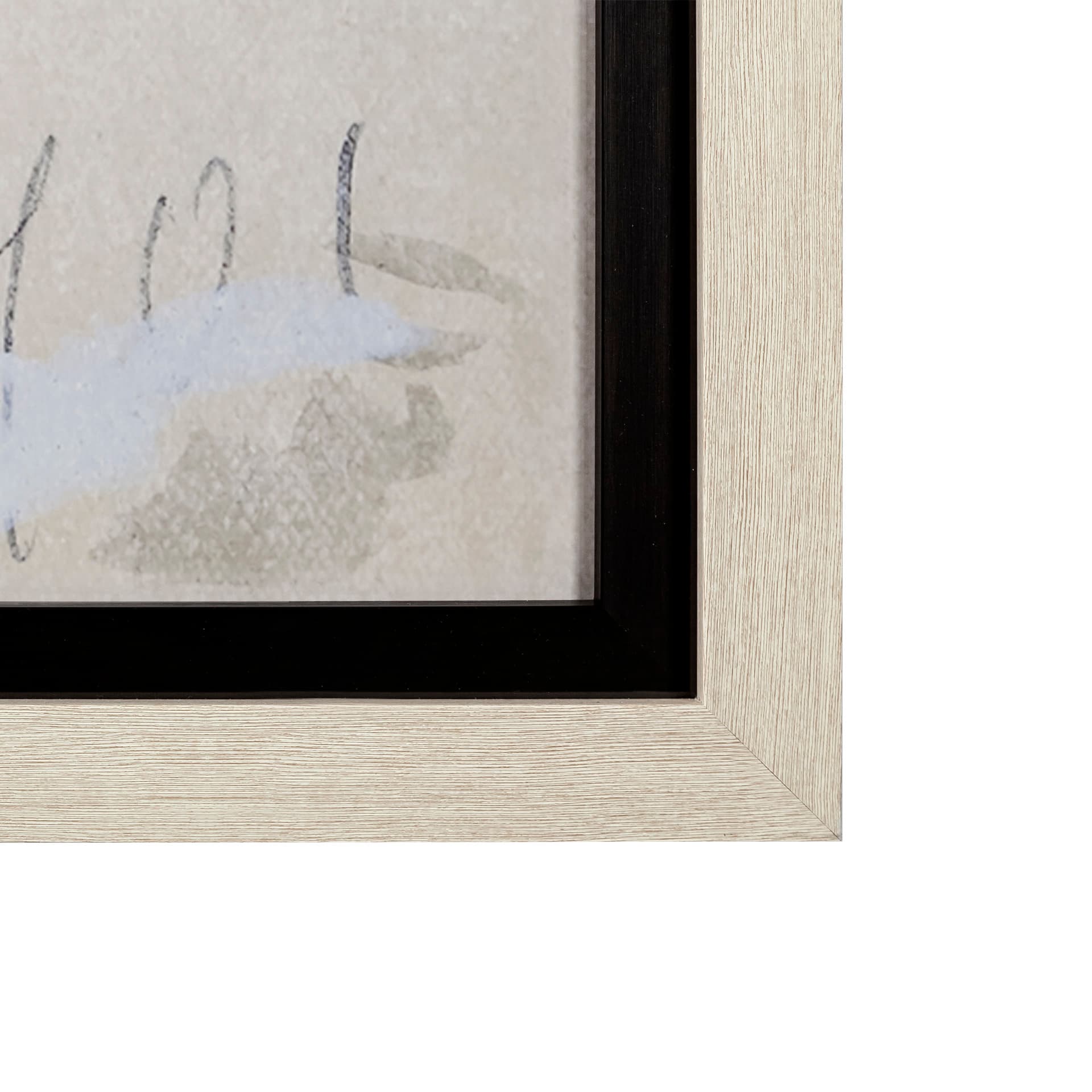 Blom Ritning by John Bauer a Hand Embellished Textured Framed Art Print Matted under Glass — product photograph