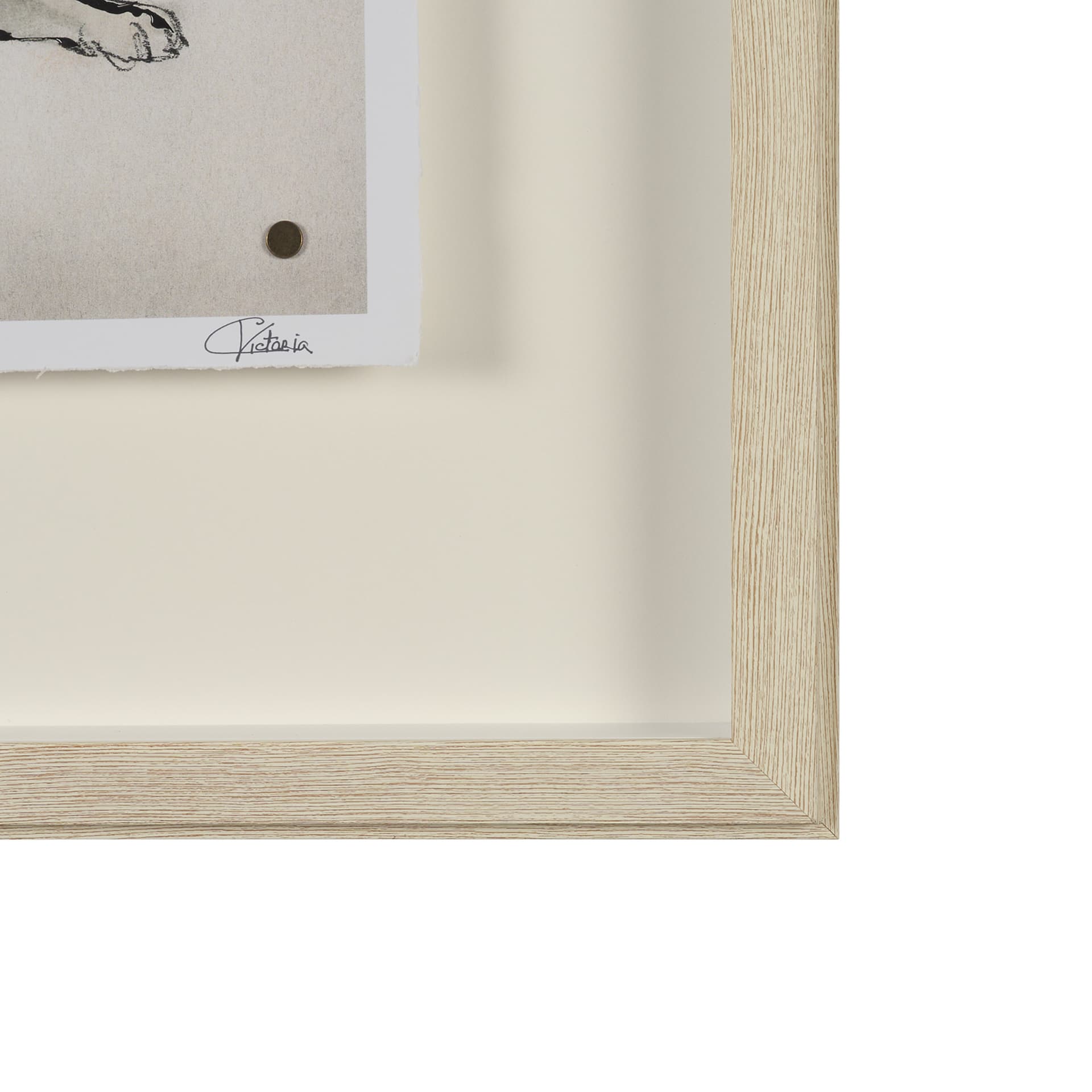 Playful Pup II by Mercana Studio Hand Embelished Framed Artwork Matted under Glass — product photograph