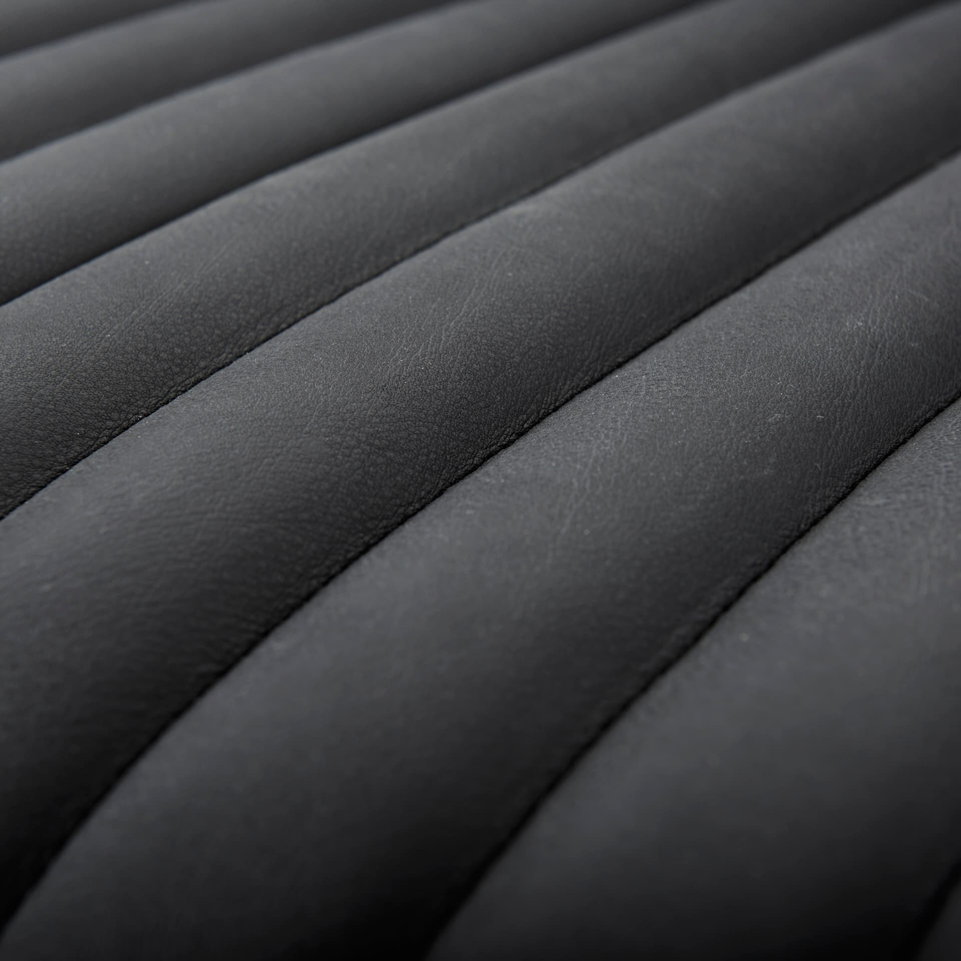 Ricciardo 82.5W Black Leather Wrapped Three Seater Sofa — product photograph