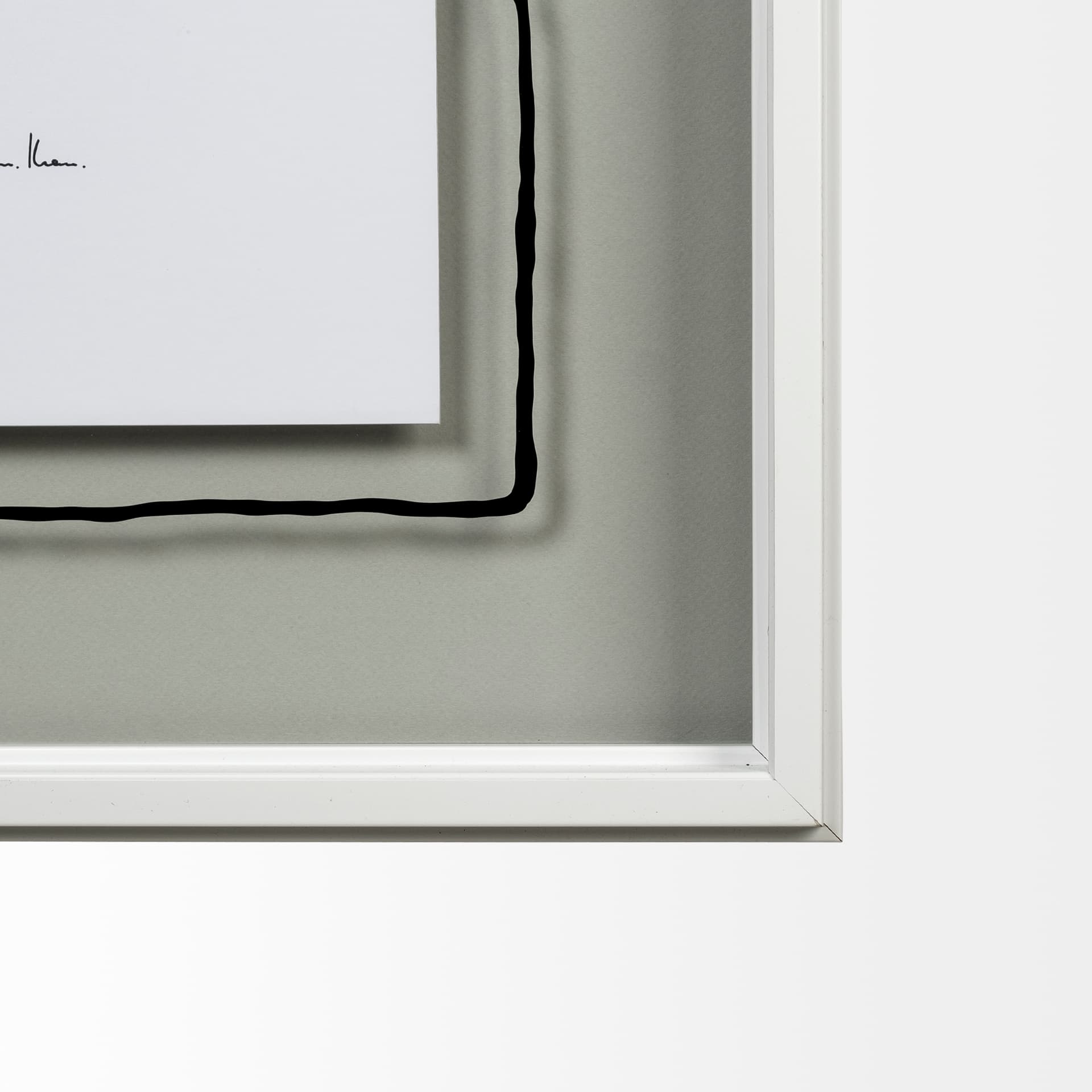 Field IV by Silvia Krause a Hand Embellished Textured Framed Art Print Matted under Glass — product photograph