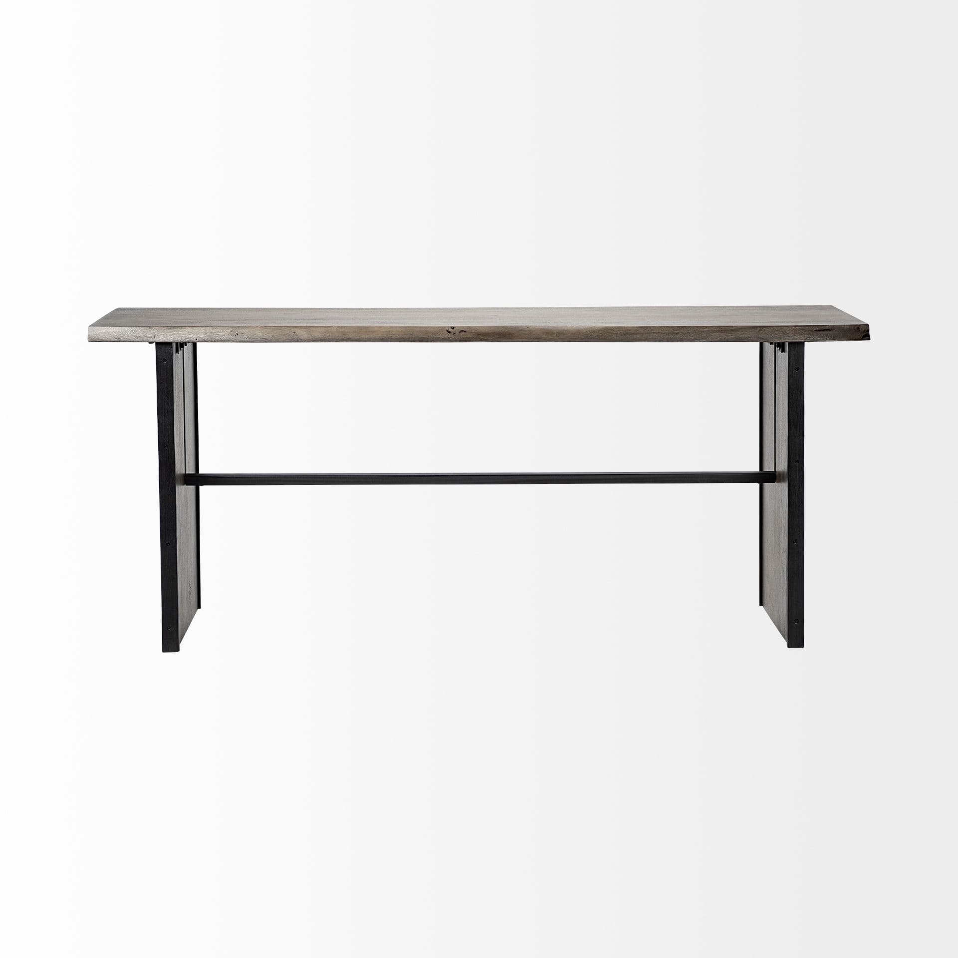 Ledger II 70L x 17W x 30H Live-Edge Wooden Brown Console Table — product photograph